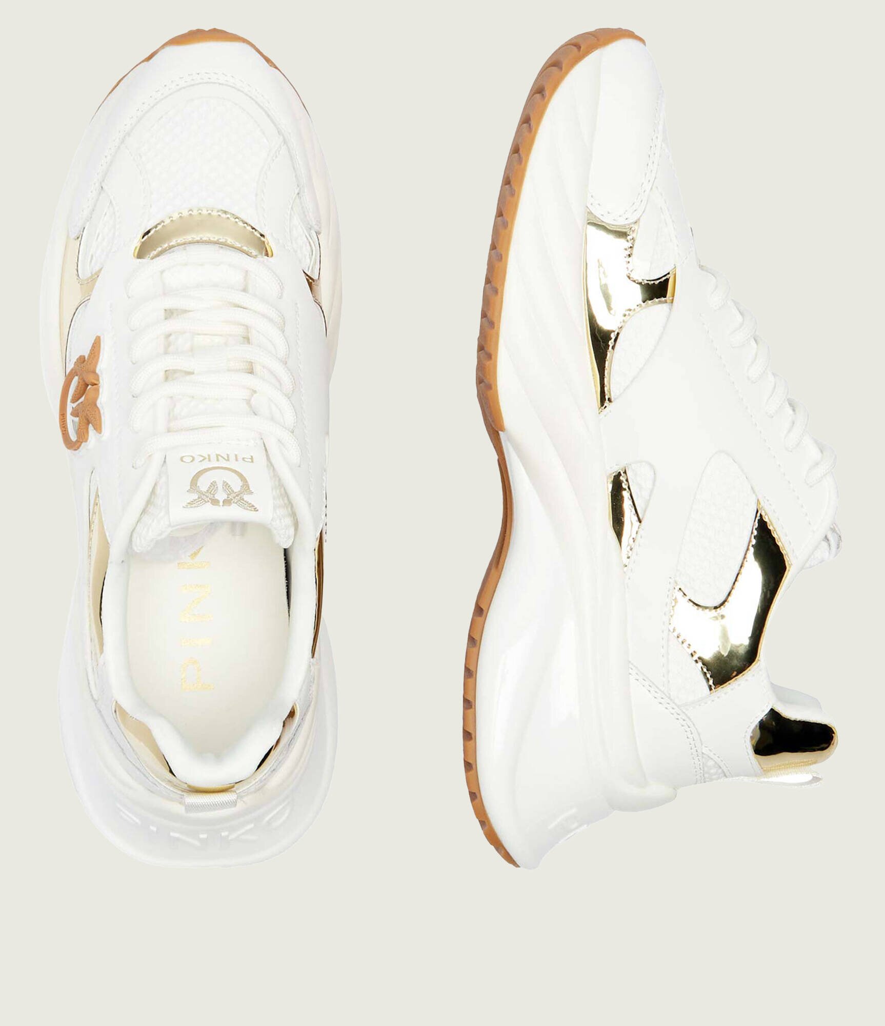 Pinko Sneakers Ariel 15 cu adaos de piele