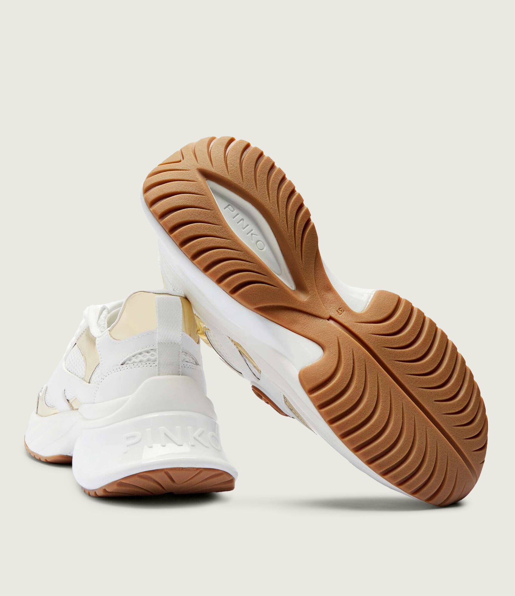 Pinko Sneakers Ariel 15 cu adaos de piele
