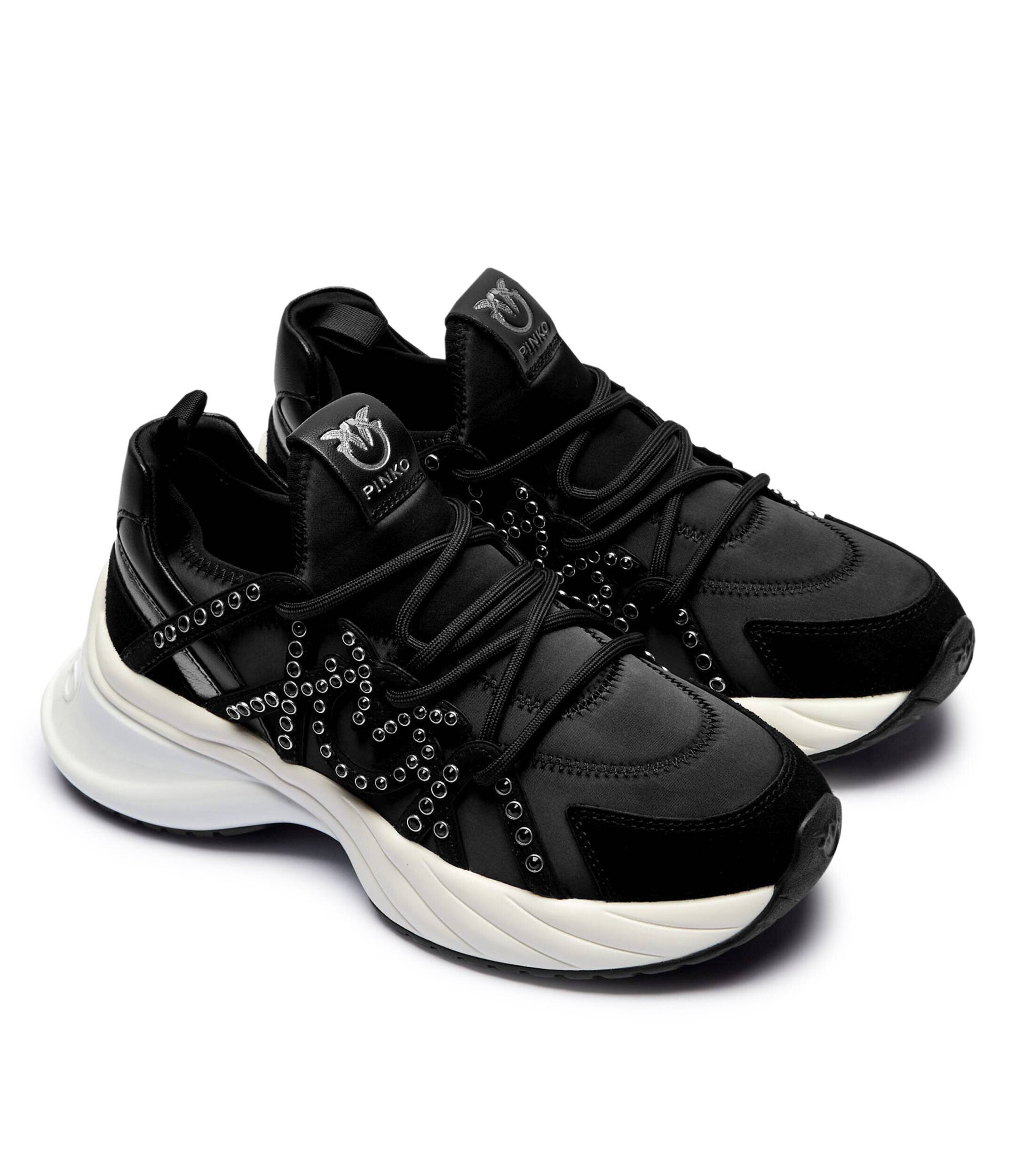 Pinko Sneakers Ariel 16 cu adaos de piele