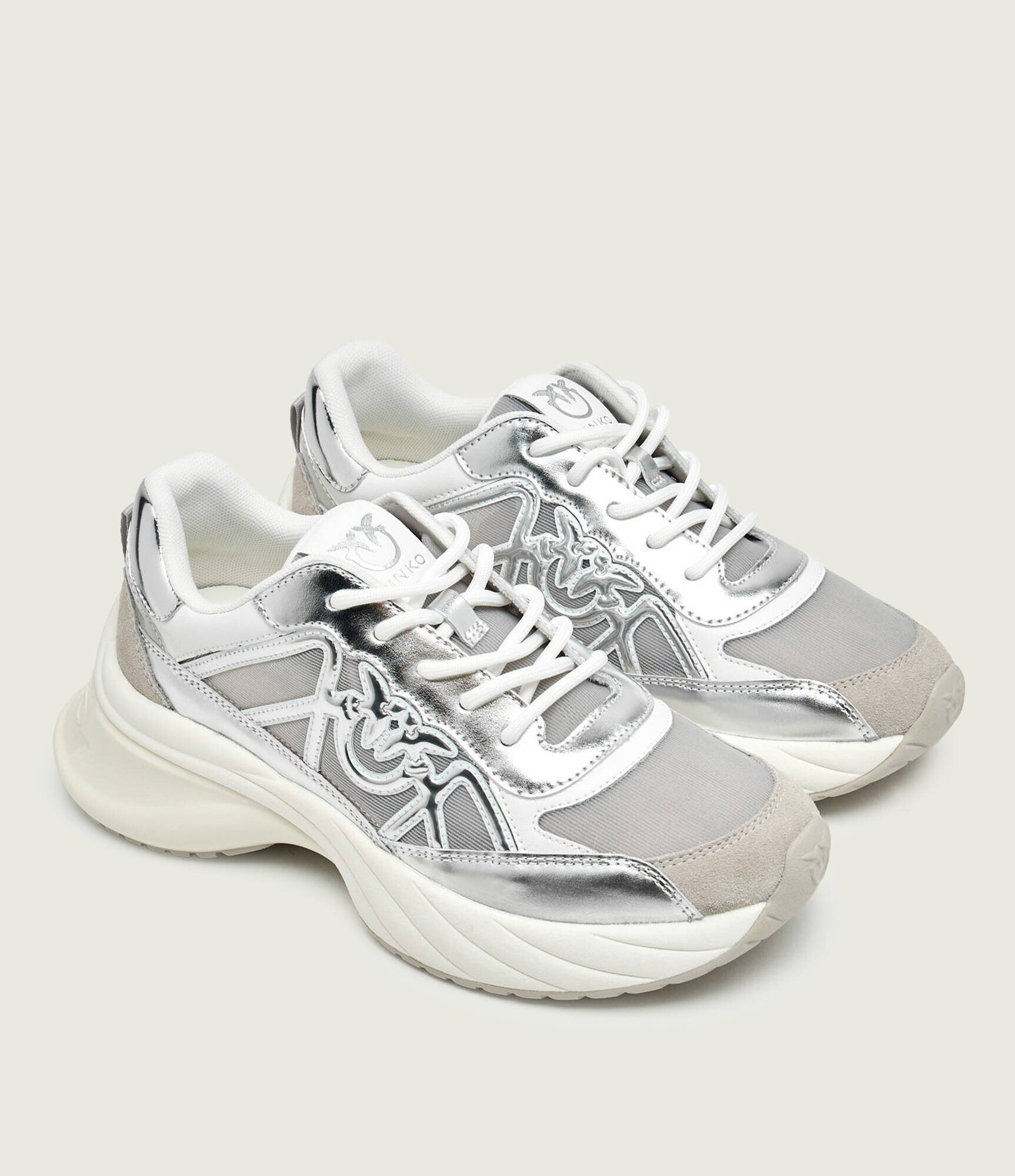 Pinko Sneakers ARIEL 33 cu adaos de piele