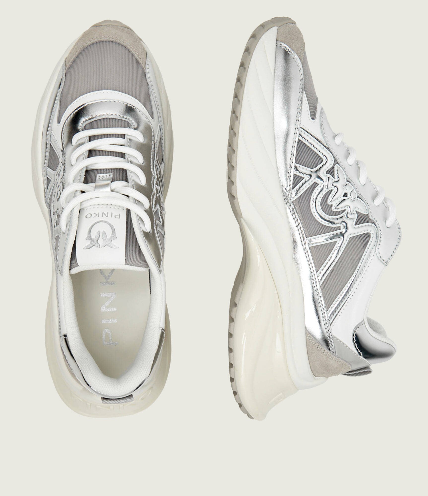 Pinko Sneakers ARIEL 33 cu adaos de piele