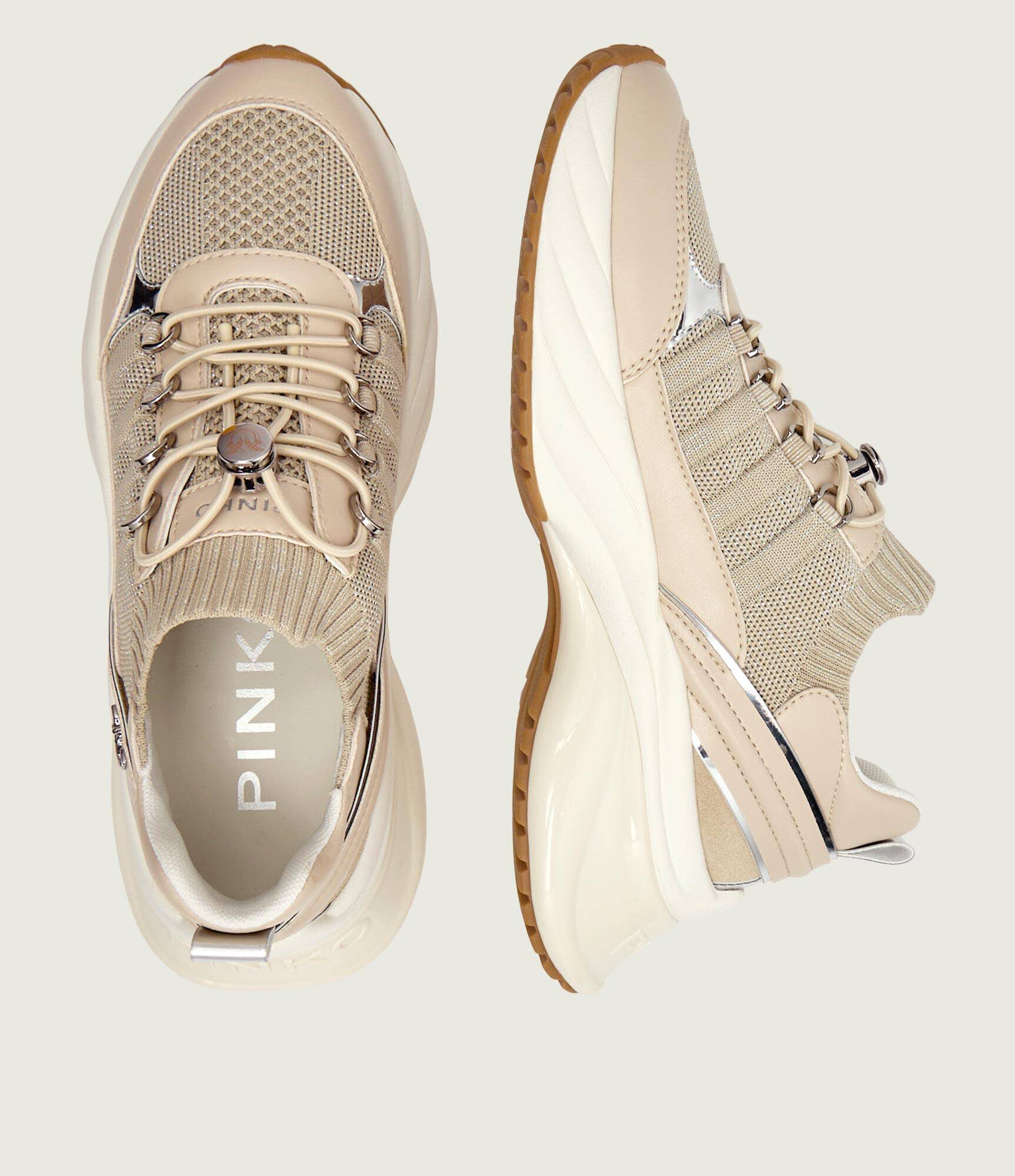 Pinko Sneakers ARIEL 34 cu adaos de piele