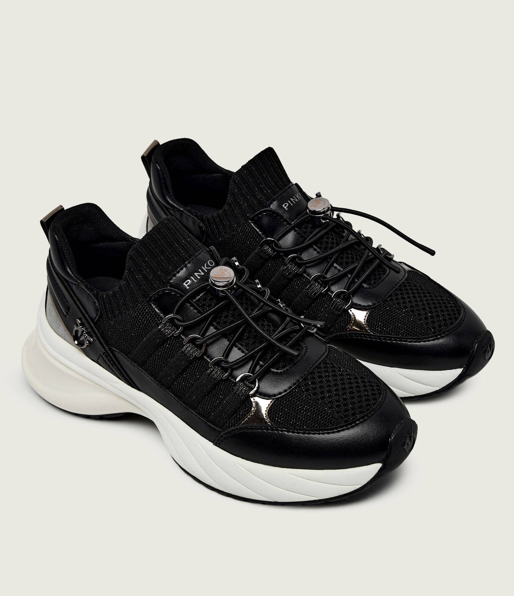 Pinko Sneakers ARIEL 34 cu adaos de piele