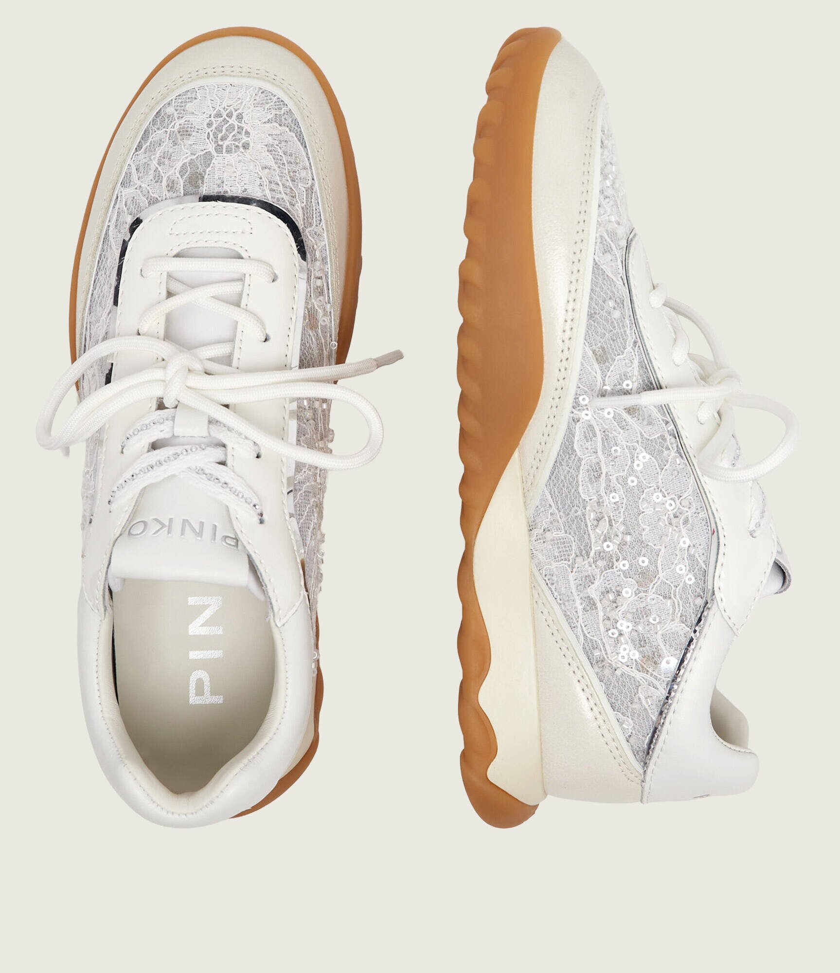 Pinko Sneakers Gea 04 cu adaos de piele