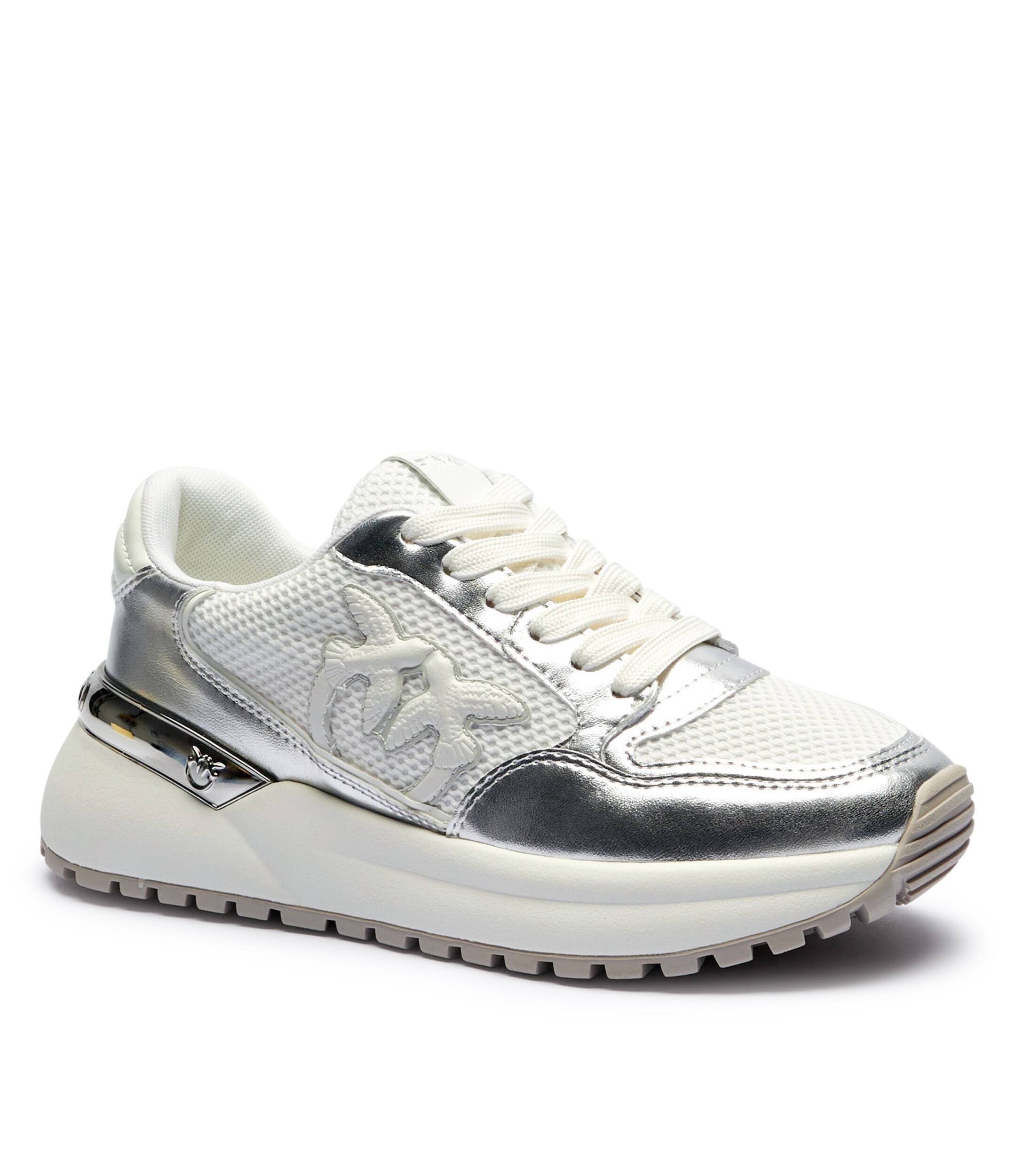 Pinko Sneakers Gem 07 cu adaos de piele