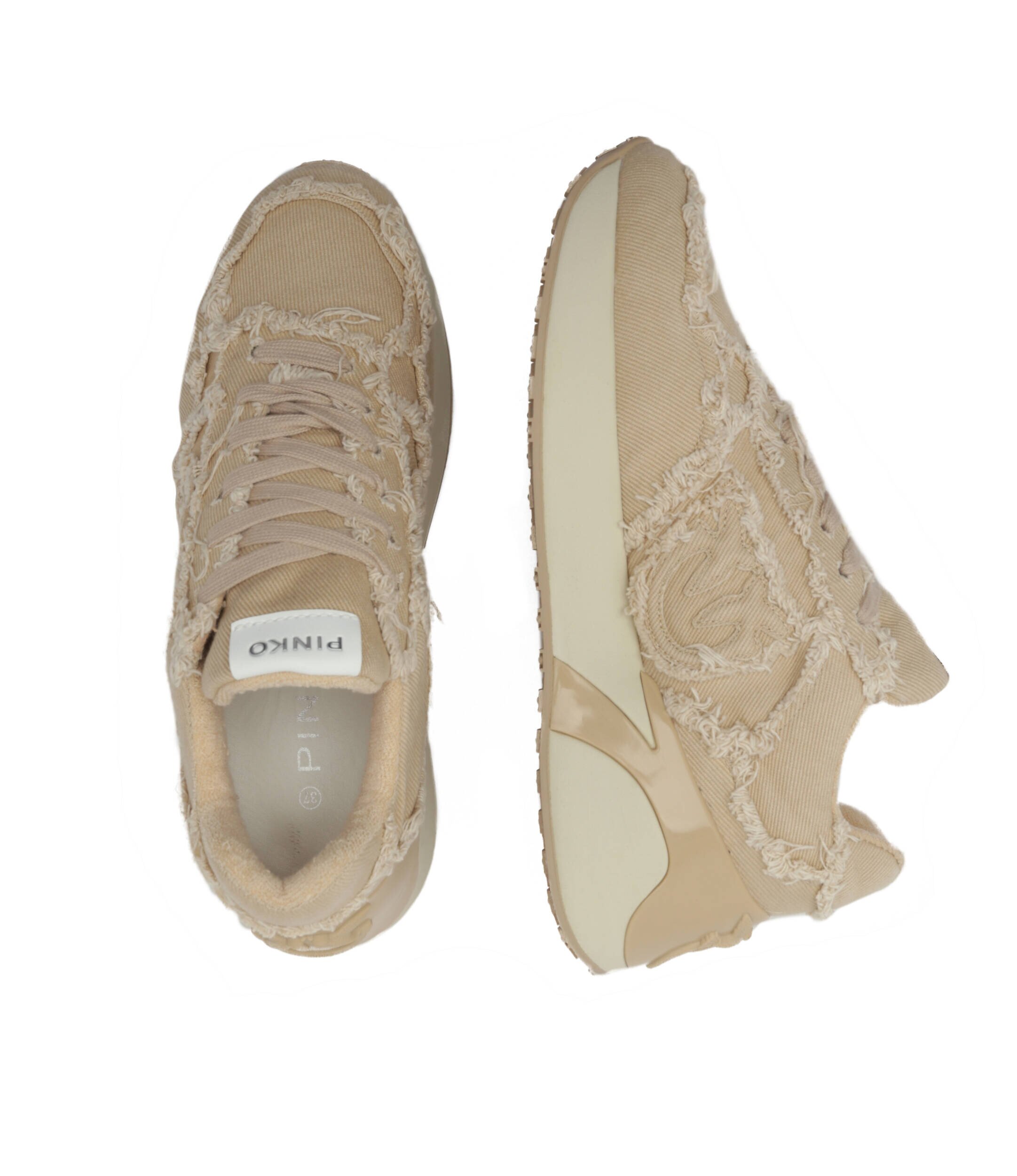 Pinko Sneakers Paulette cu adaos de piele