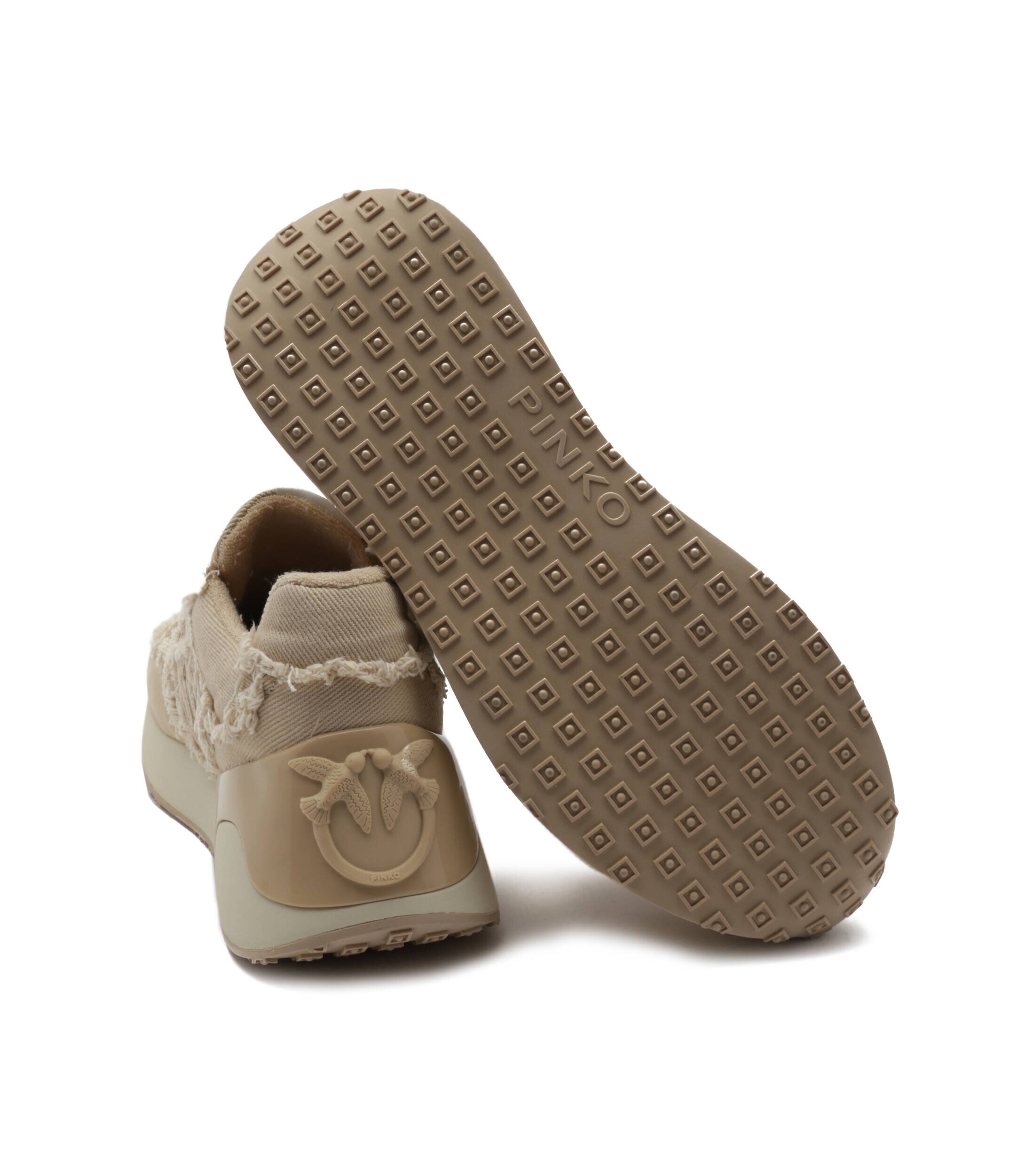 Pinko Sneakers Paulette cu adaos de piele
