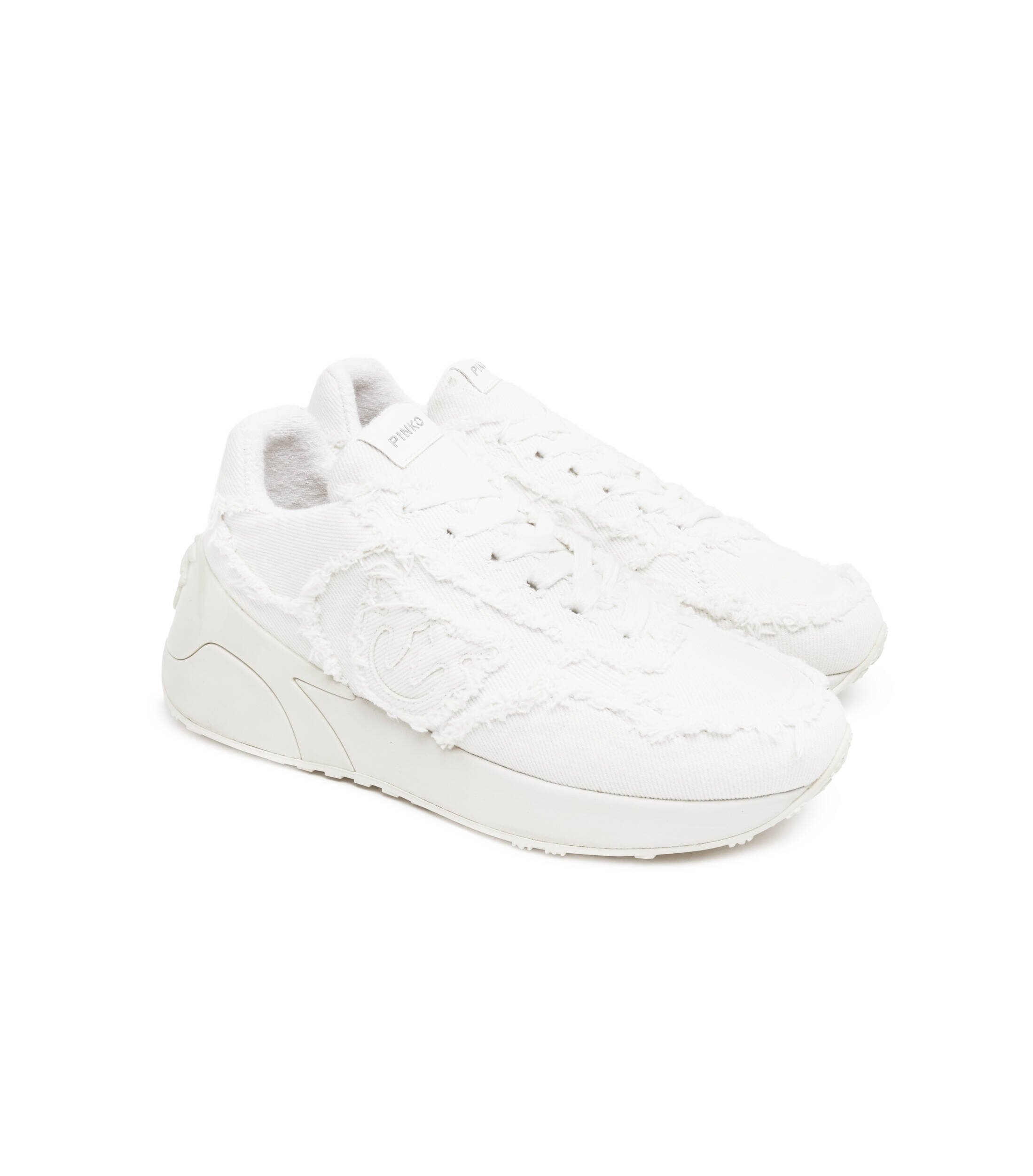 Pinko Sneakers Paulette cu adaos de piele