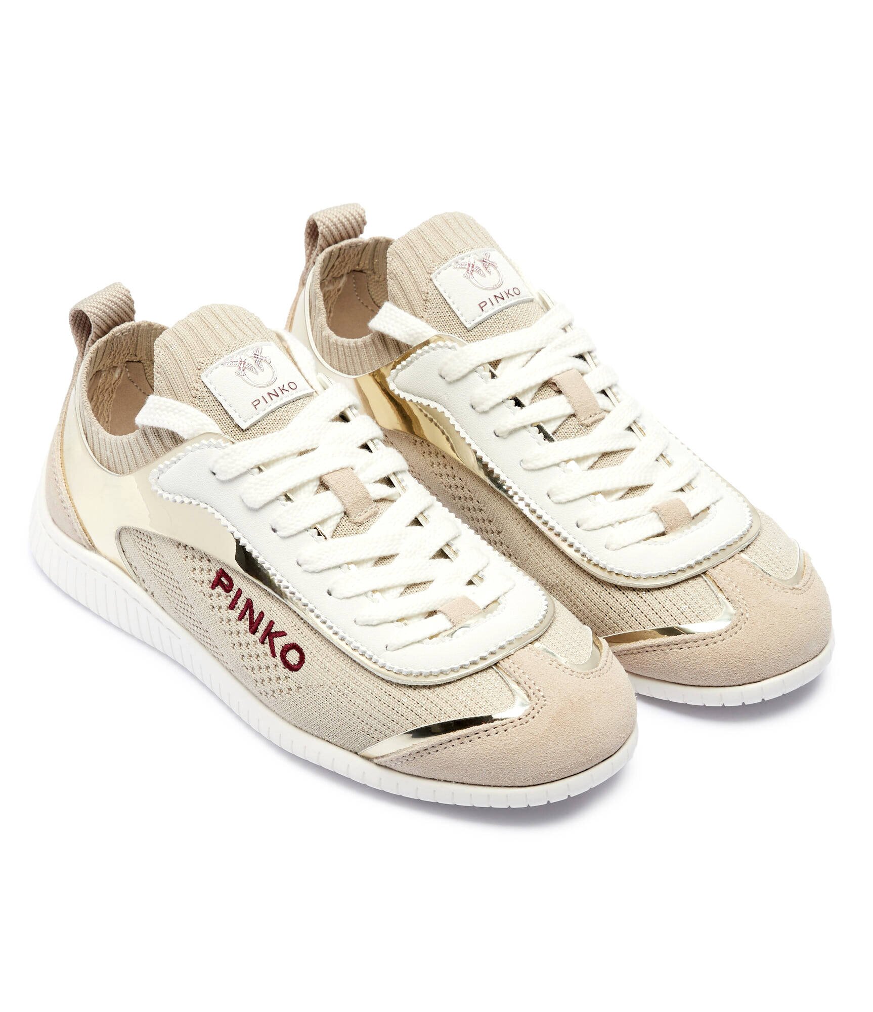Pinko Sneakers Reby 03 cu adaos de piele