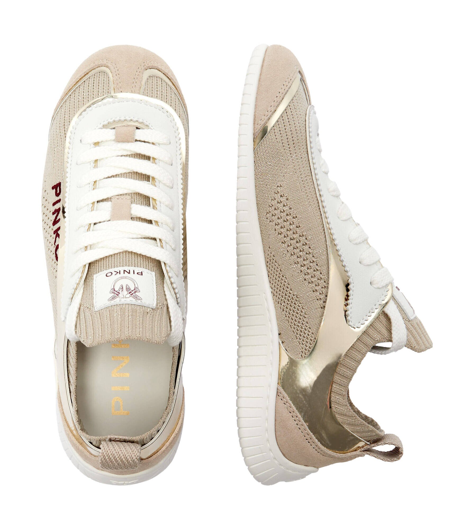 Pinko Sneakers Reby 03 cu adaos de piele