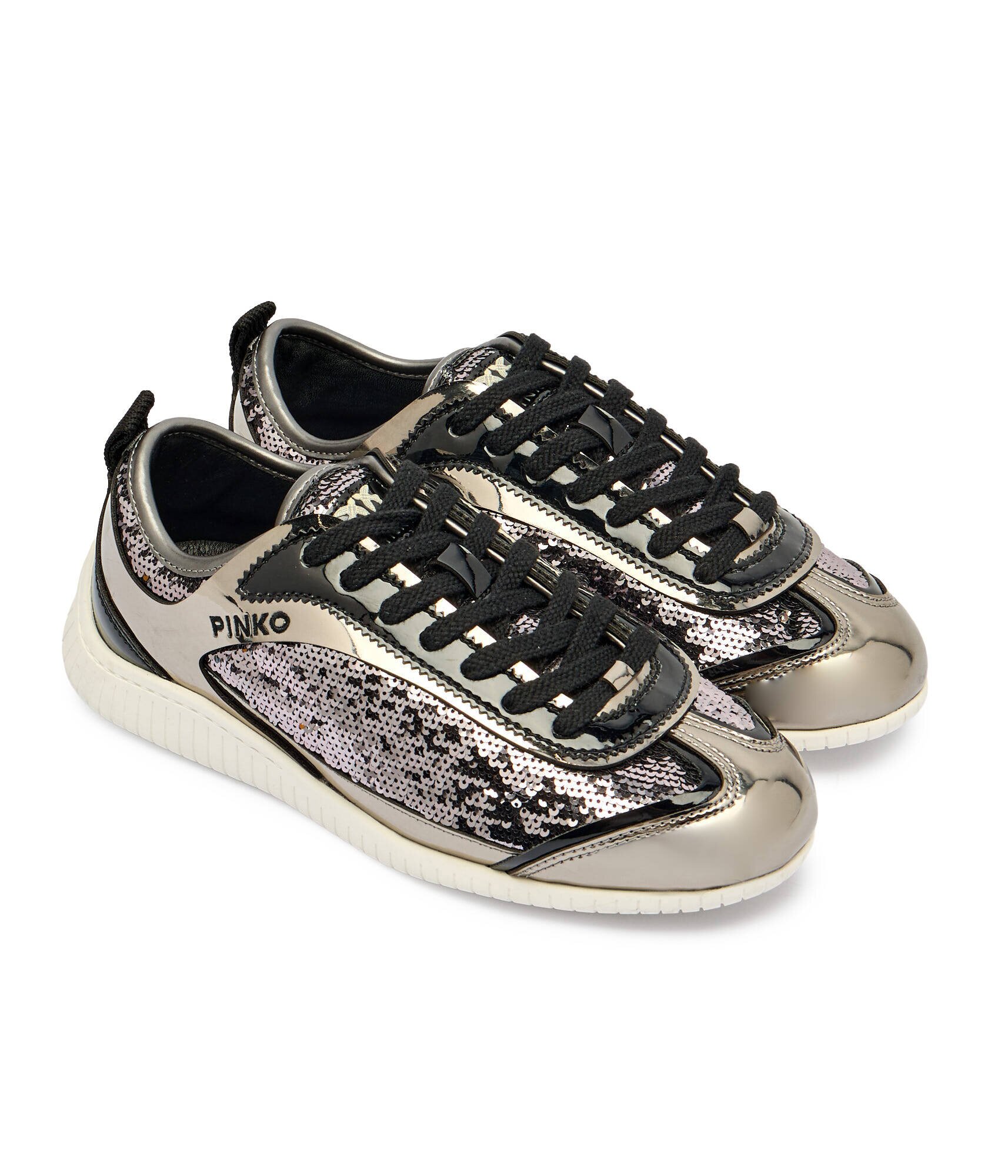 Pinko Sneakers Reby 10 cu adaos de piele