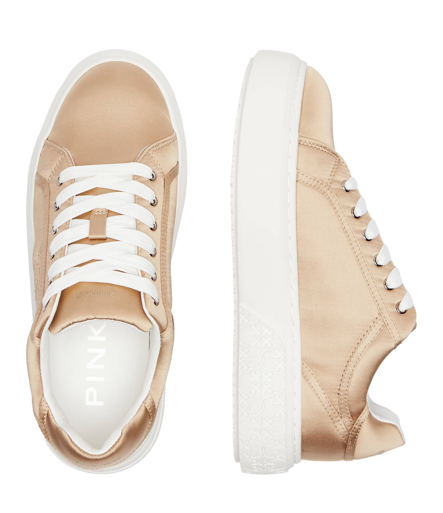 Pinko Sneakers Yoko 11 cu adaos de piele