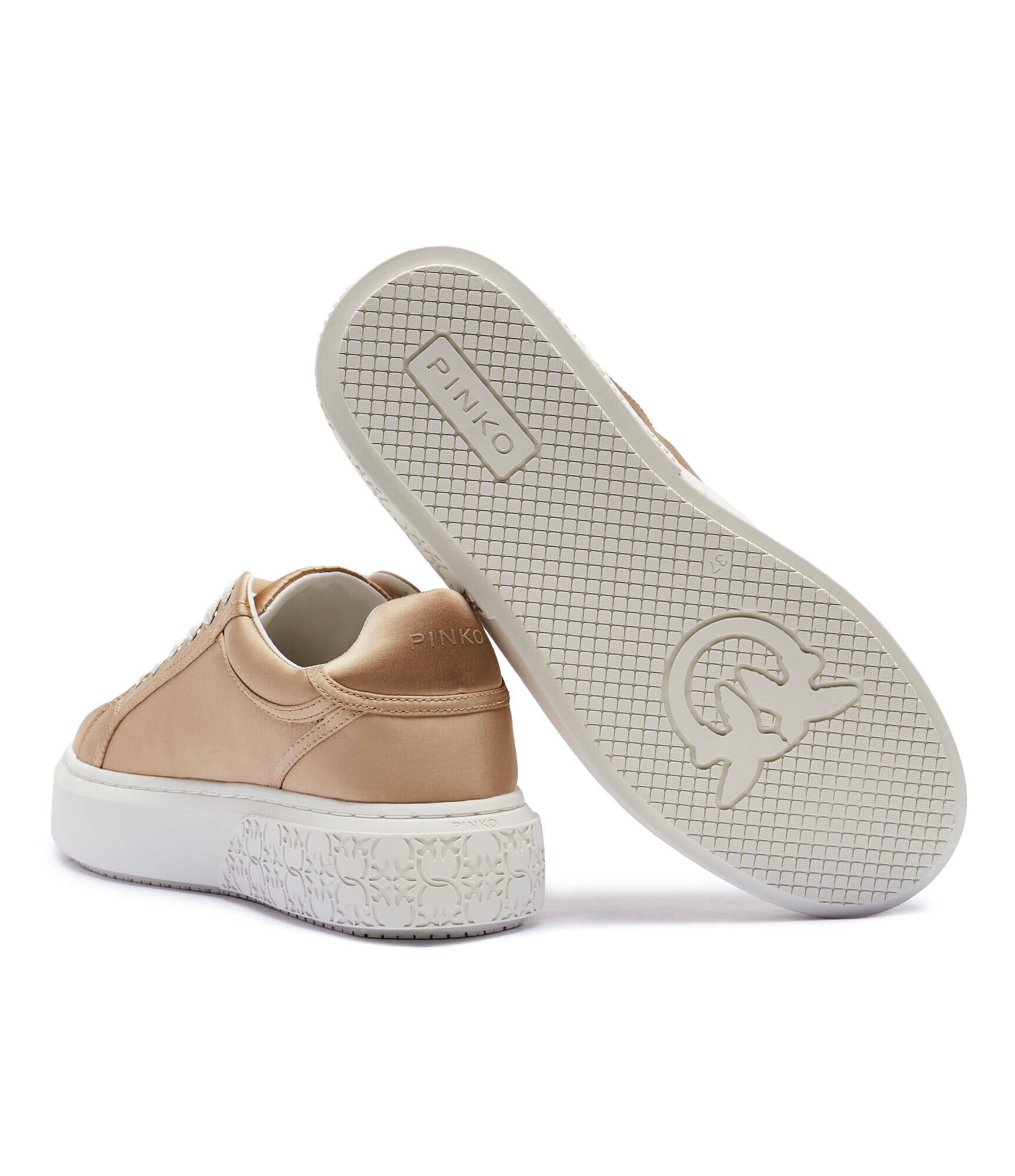 Pinko Sneakers Yoko 11 cu adaos de piele
