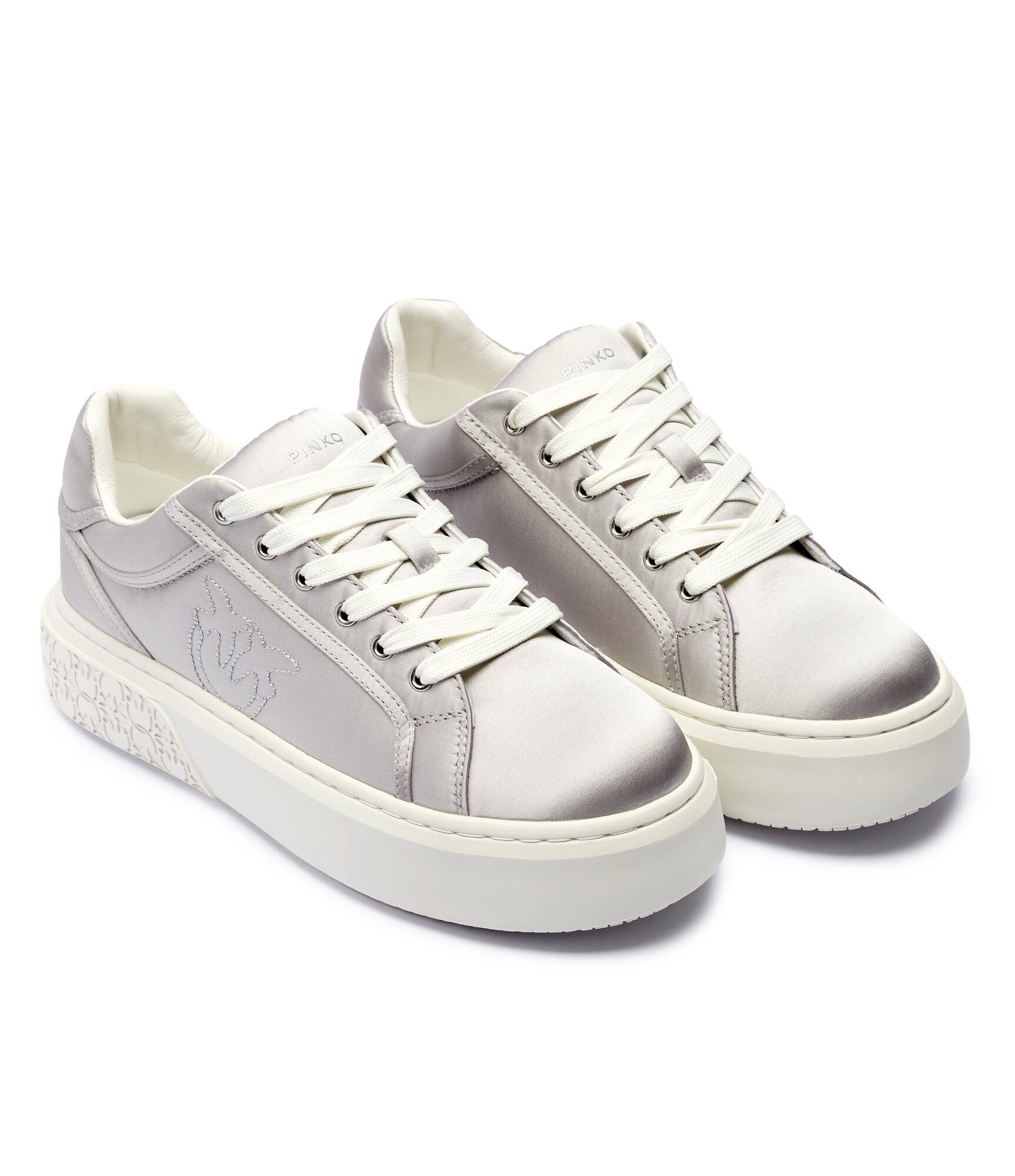 Pinko Sneakers Yoko 11 cu adaos de piele