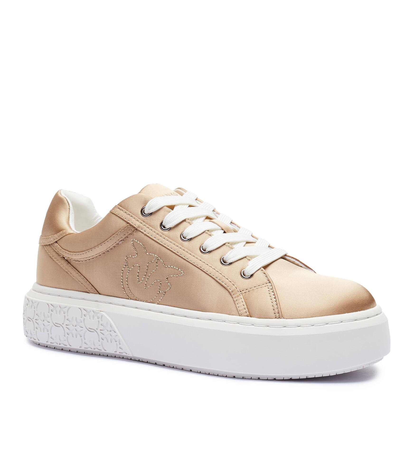 Pinko Sneakers Yoko 11 cu adaos de piele