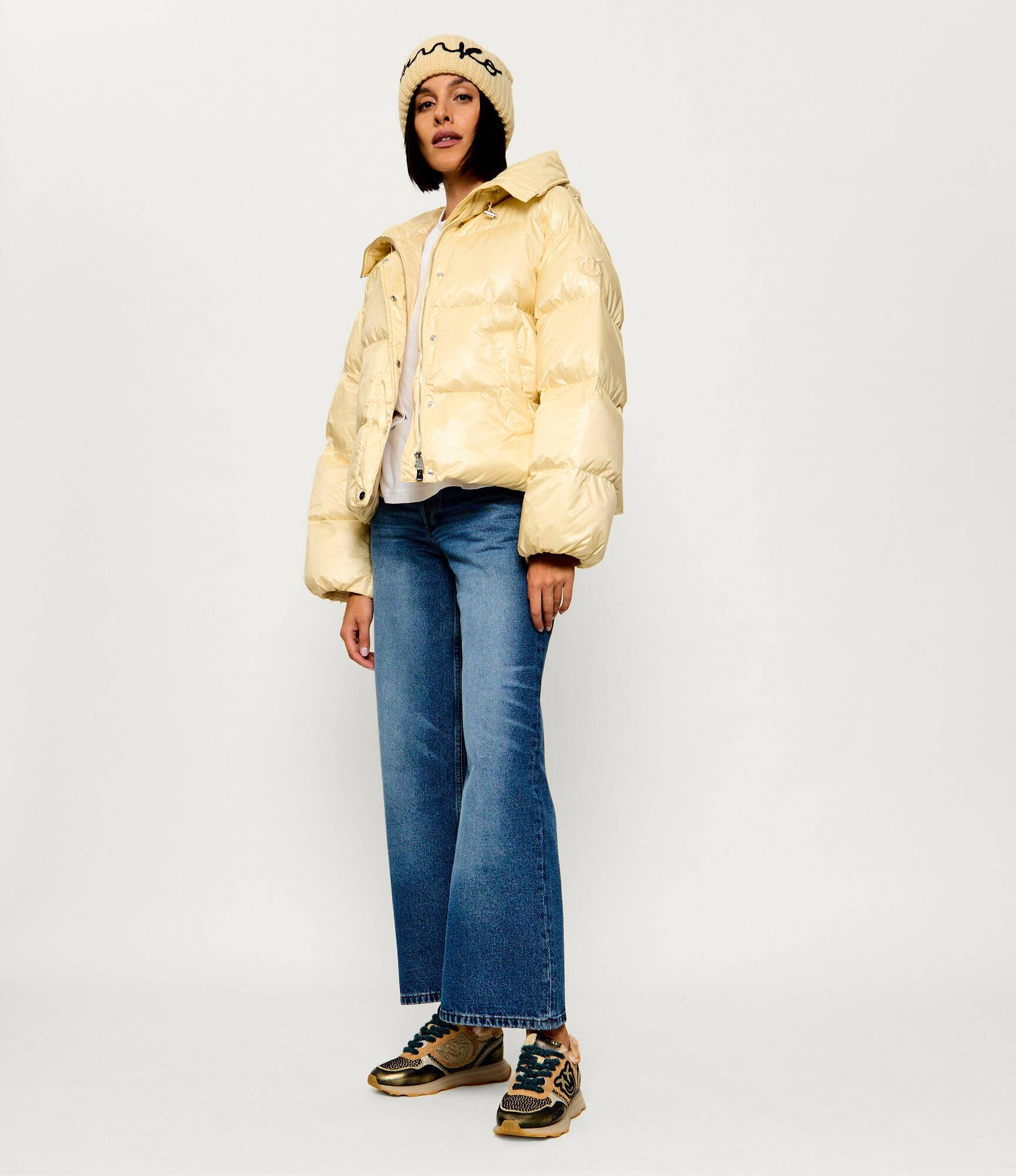 Pinko Sneakers Zoe 12 | shearling | piele întoarsă cu adaos de piele