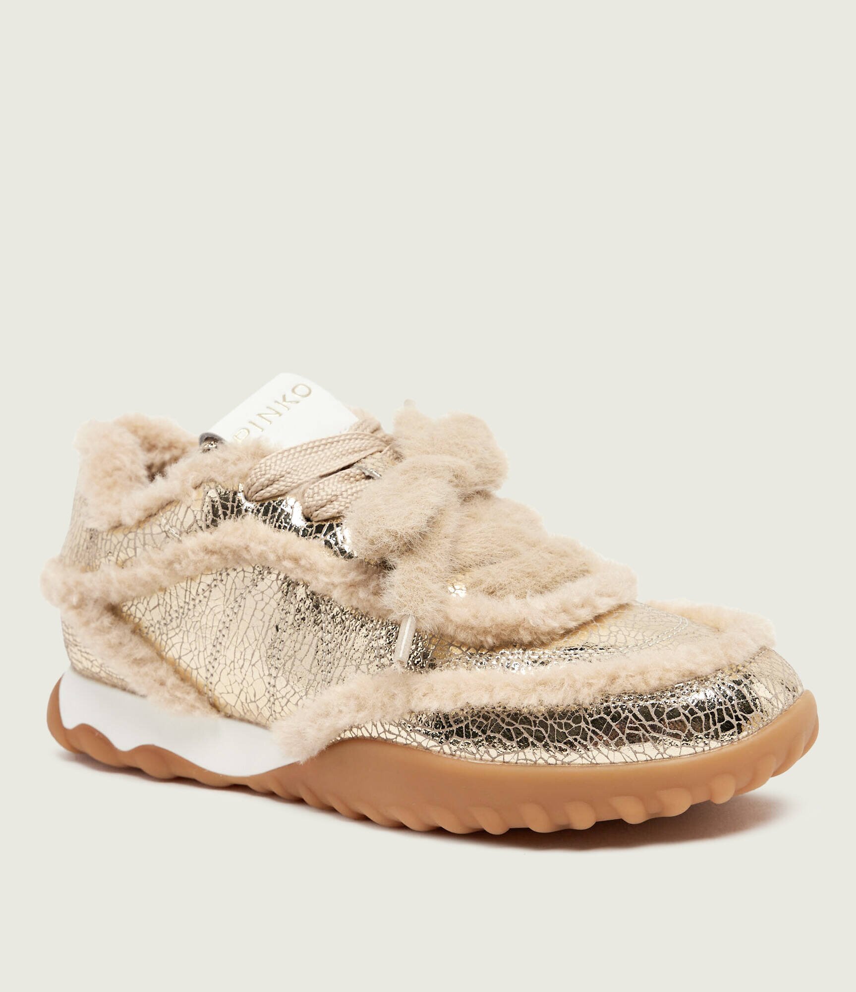 Pinko Teniși din piele Gea 02 | shearling