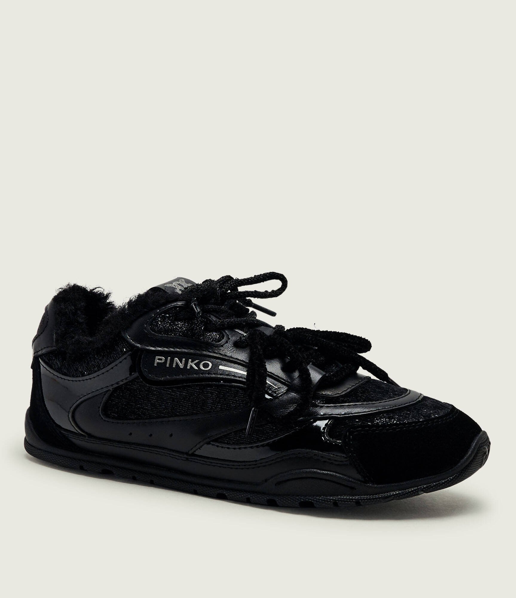 Pinko Teniși din piele Yulia 01 | shearling