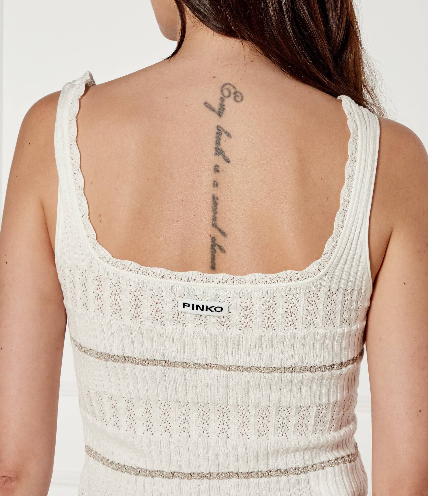 Pinko Top Plose | regular fit cu adaos de mătase
