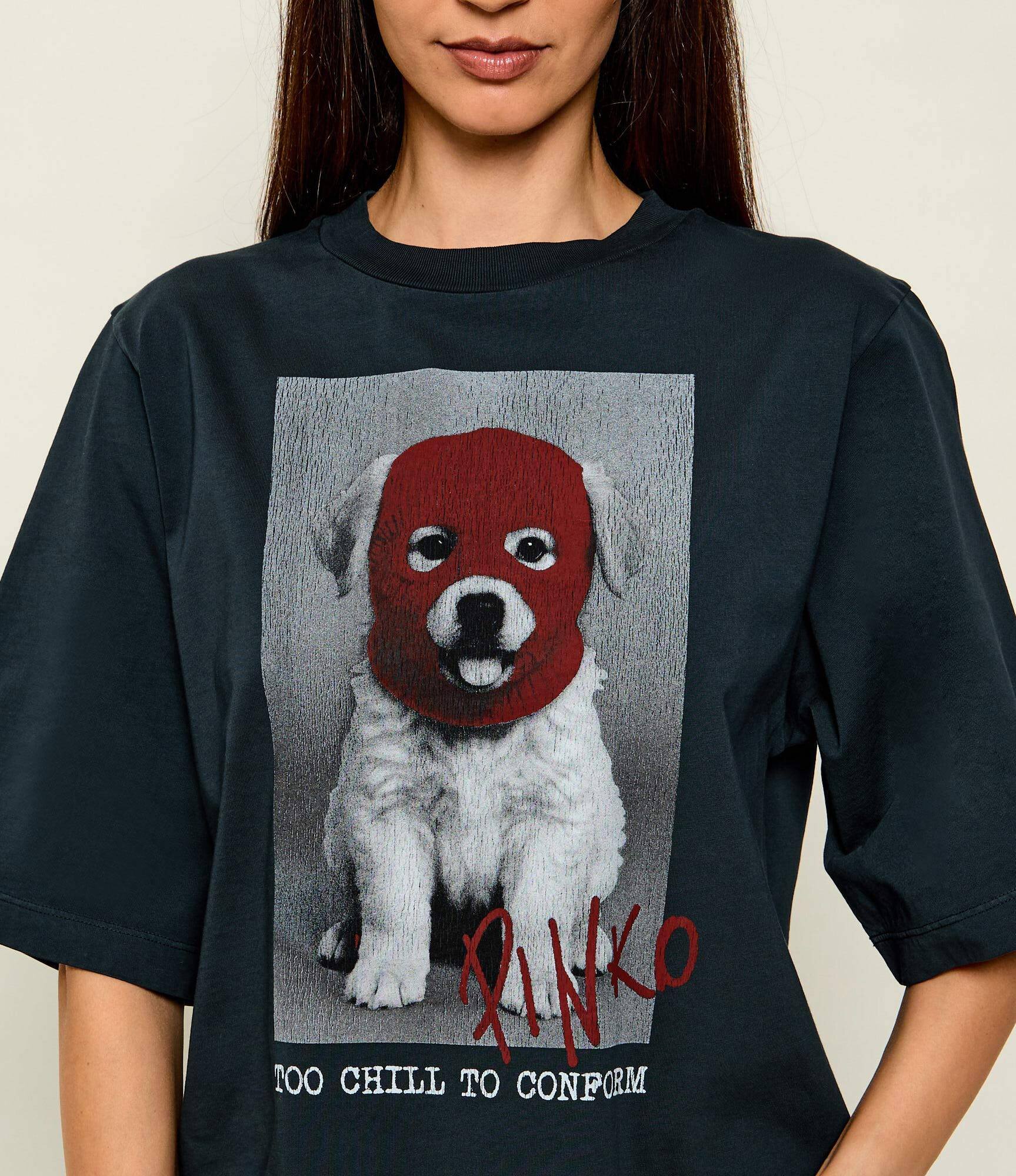 Pinko Tricou Niamey Punk Dog | Relaxed fit