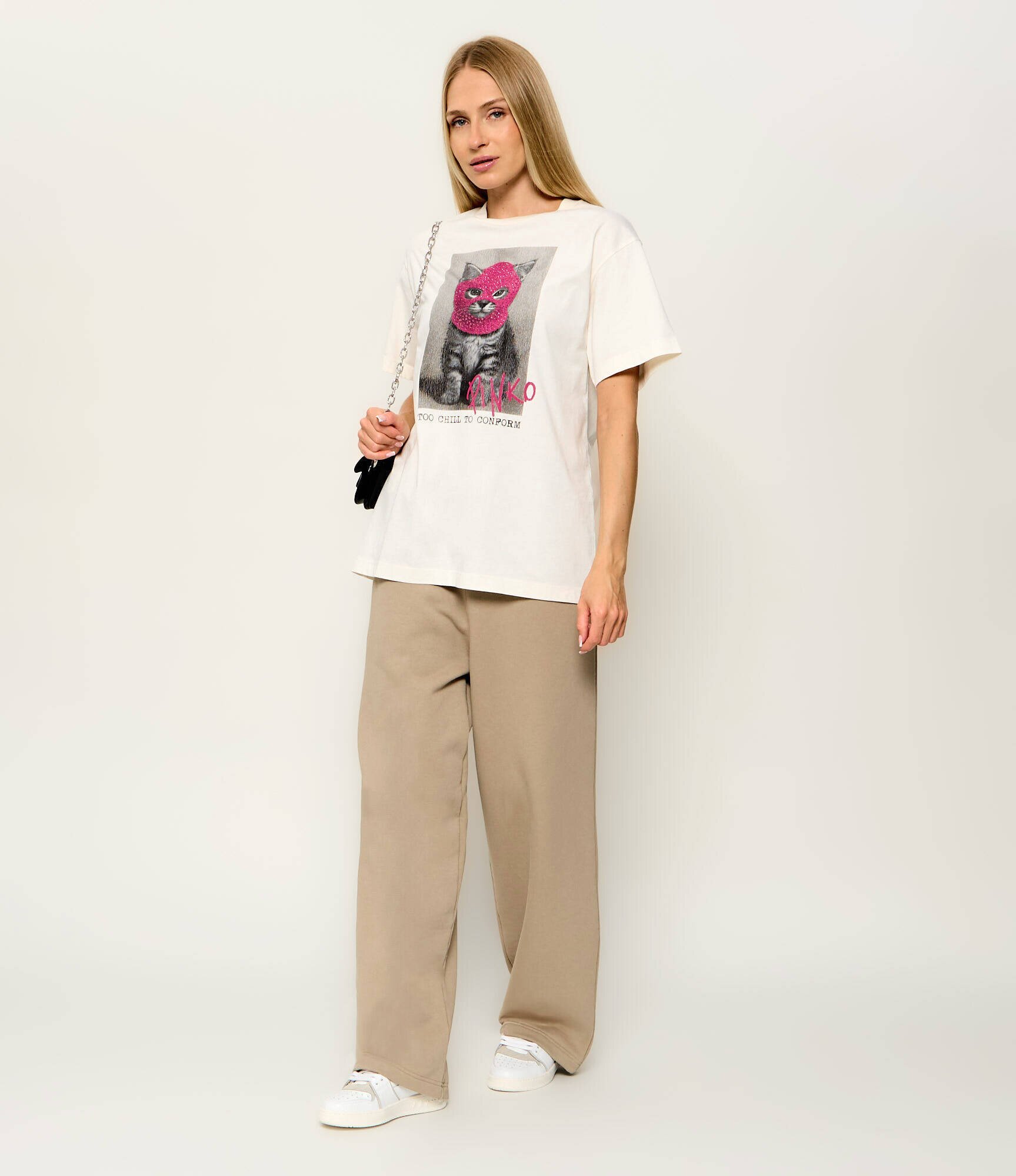 Pinko Tricou Ogliastro Punk Cat Jer | Relaxed fit