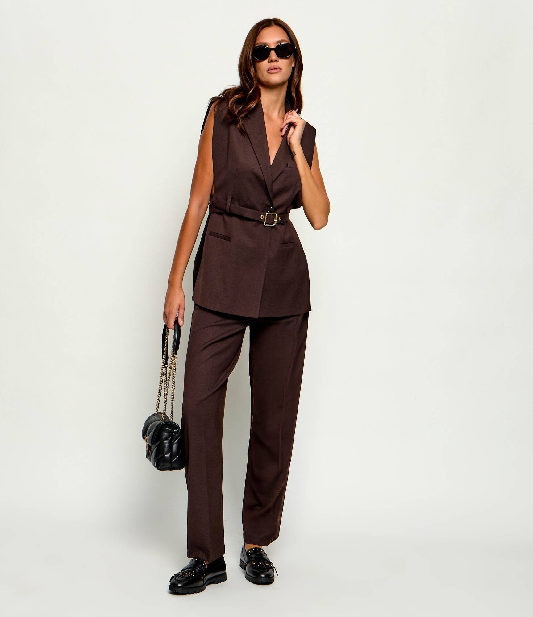 Pinko Vestă Nuraqus | regular fit cu adaos de lână