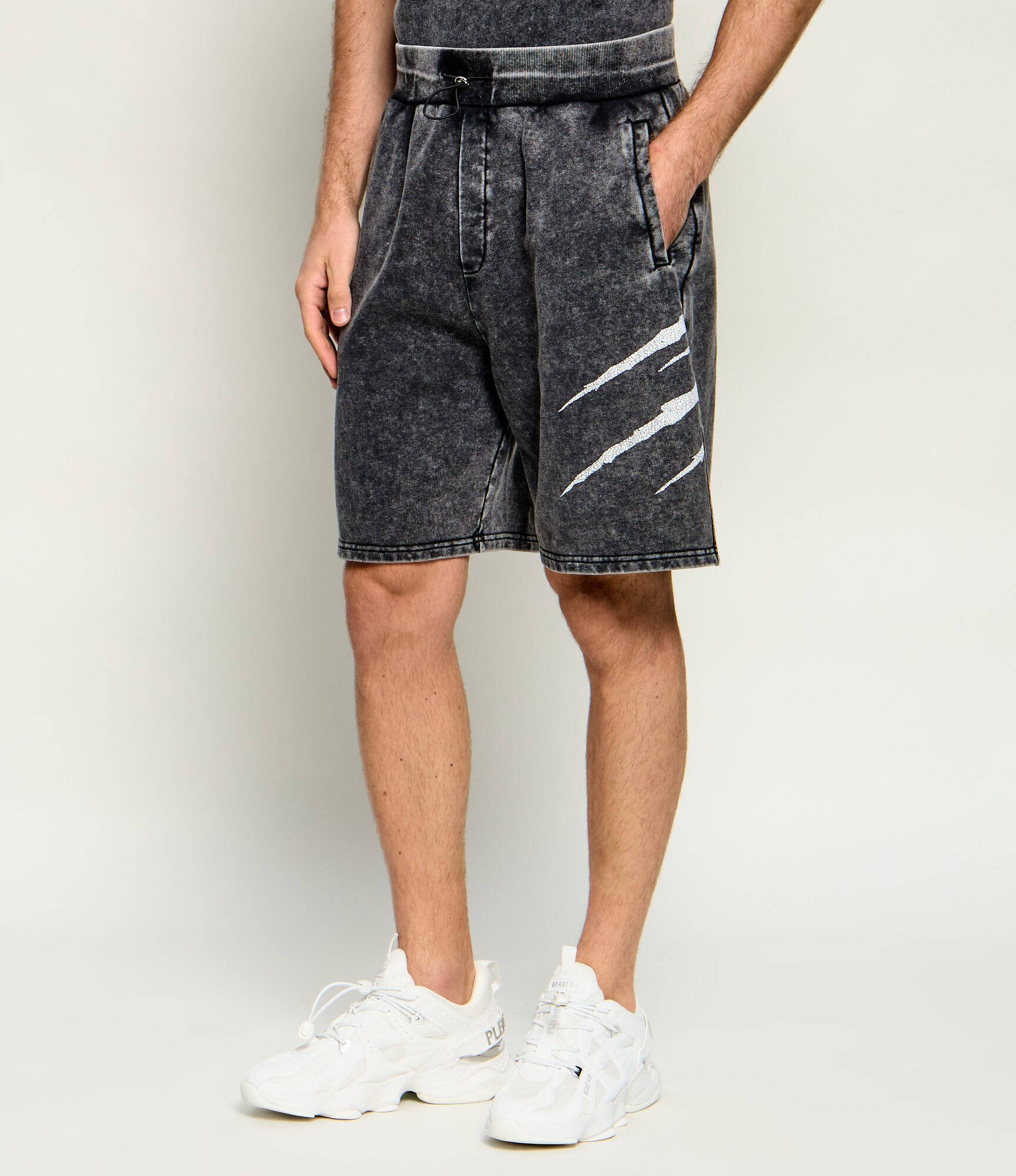 Plein Sport Pantaloni scurți Crackle Scratch | Loose fit