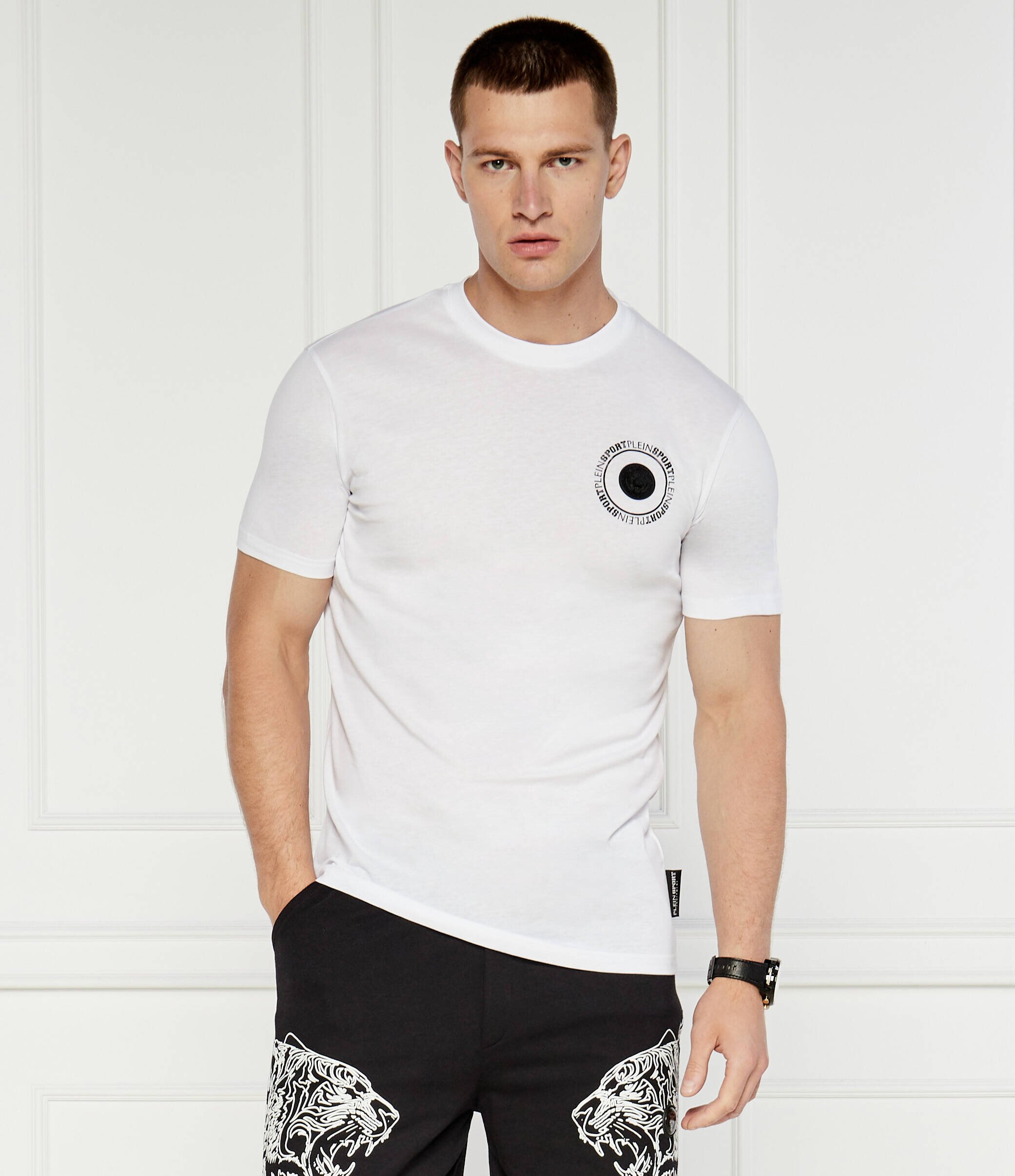Plein Sport Tricou Carbon Tiger | Regular Fit