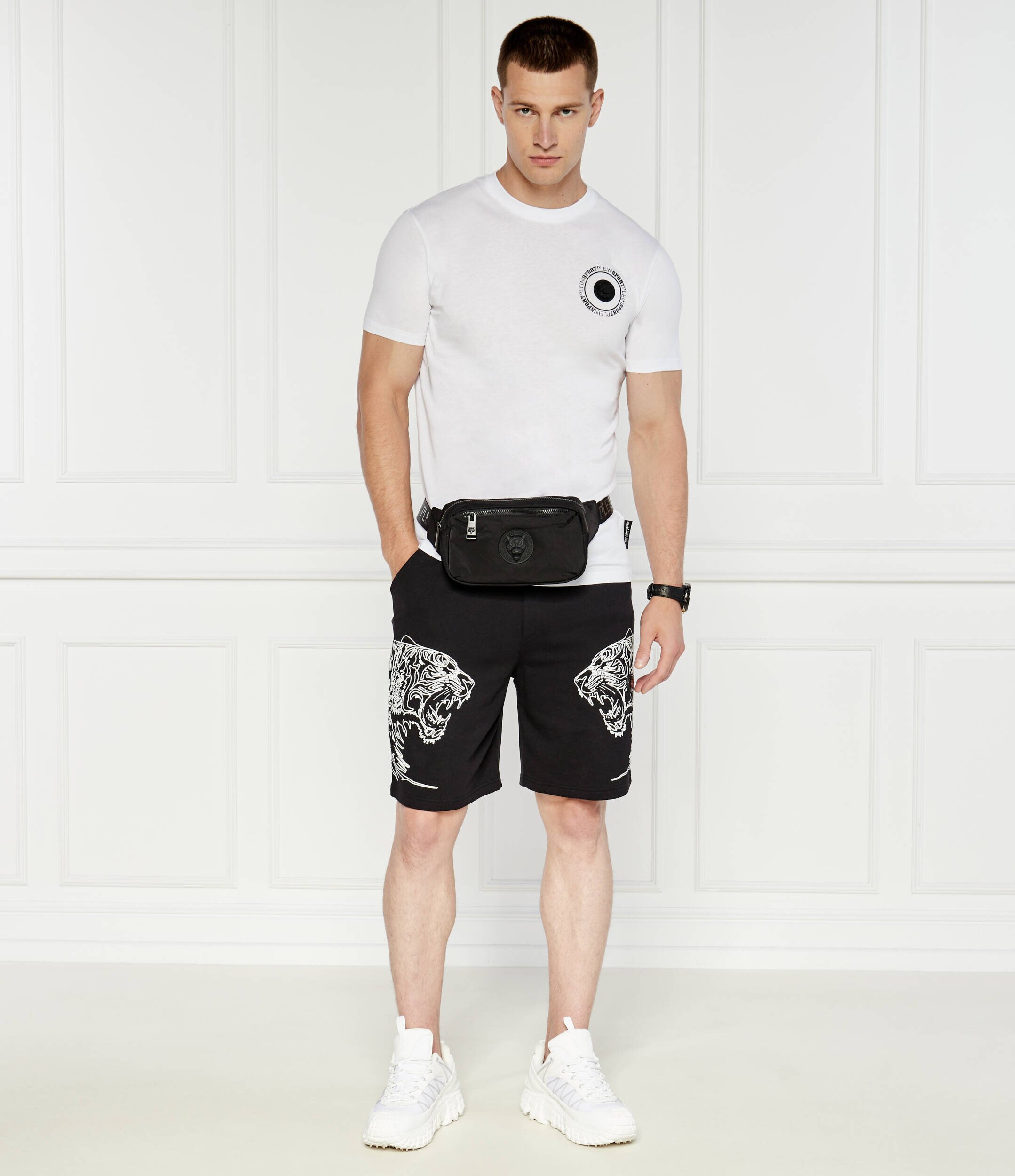 Plein Sport Tricou Carbon Tiger | Regular Fit