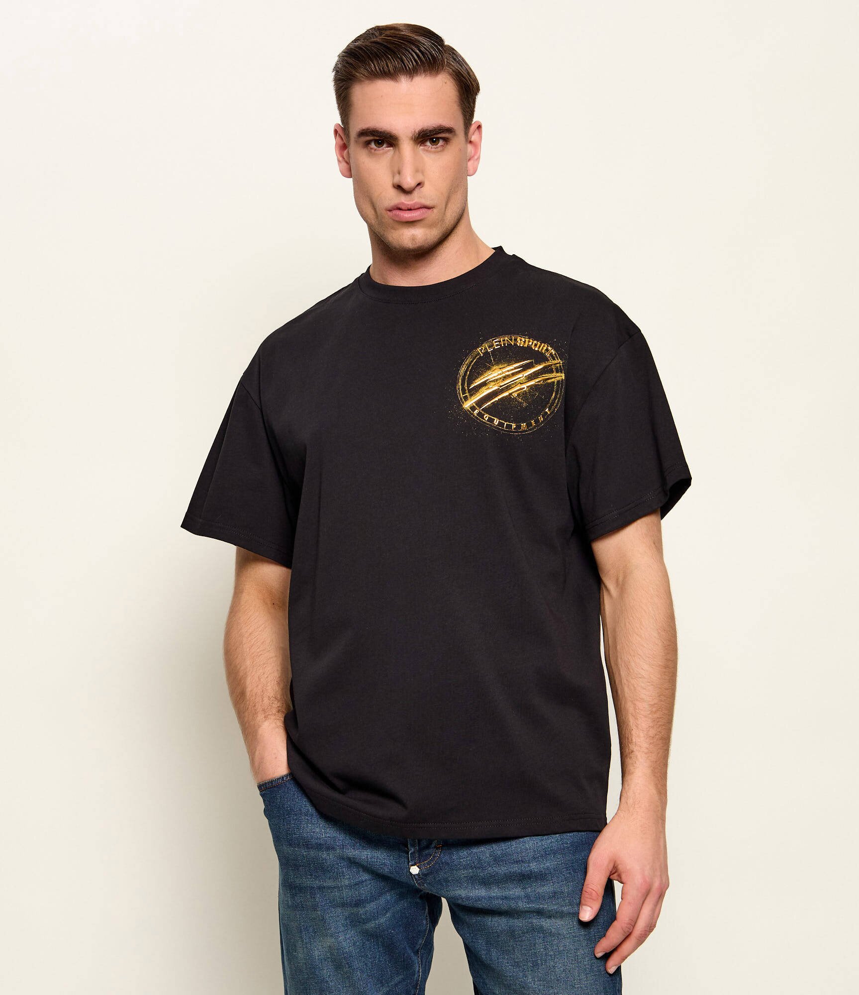 Plein Sport Tricou Chrome Scratch Edition | Relaxed fit