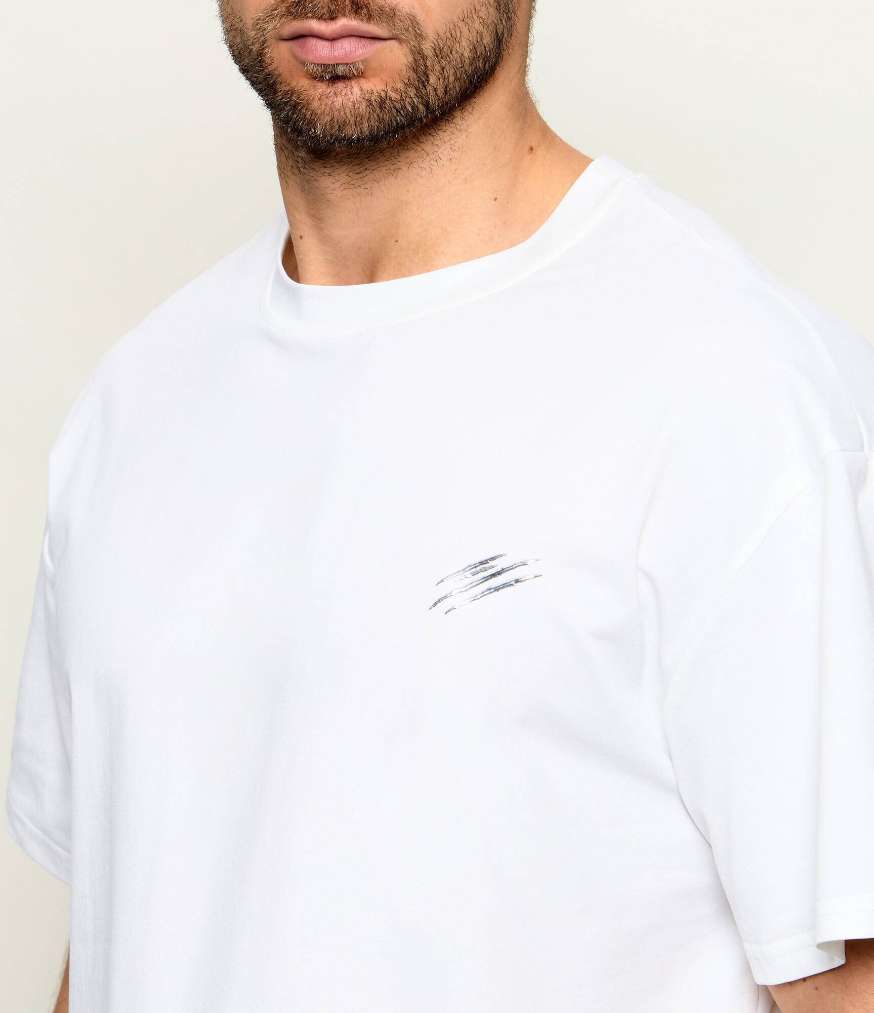 Plein Sport Tricou Chrome Scratch | Loose fit