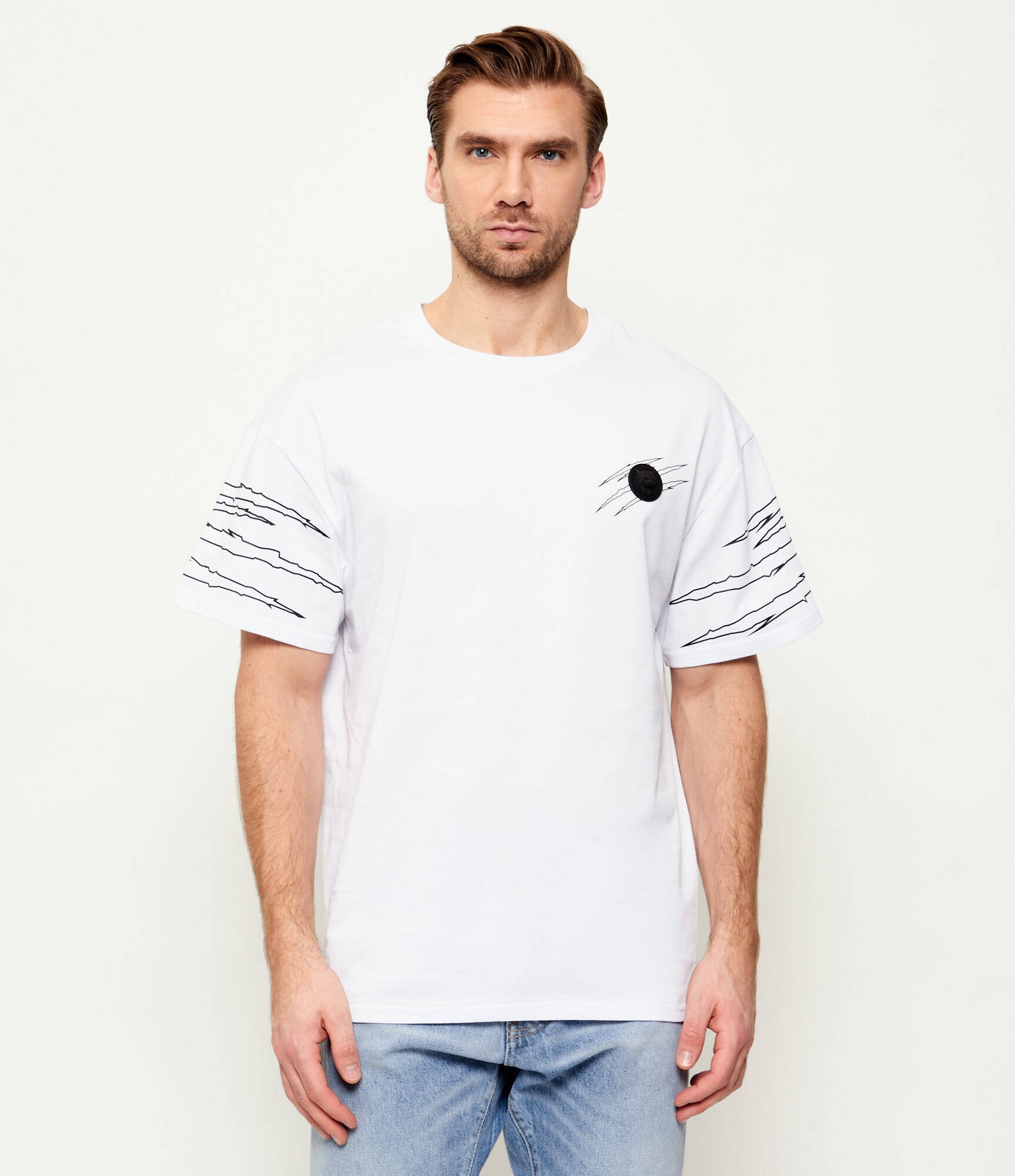 Plein Sport Tricou Outline Scratch | Loose fit