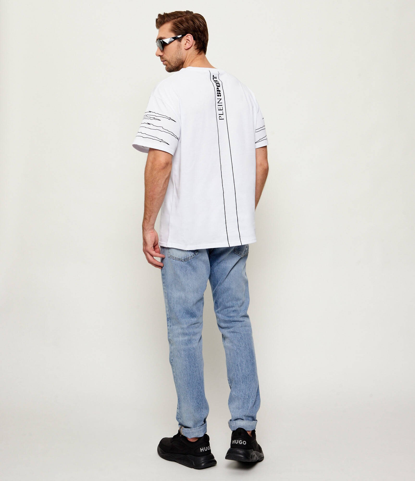 Plein Sport Tricou Outline Scratch | Loose fit