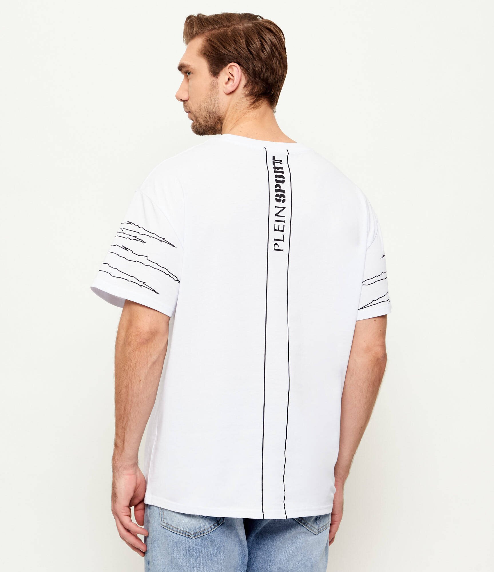 Plein Sport Tricou Outline Scratch | Loose fit