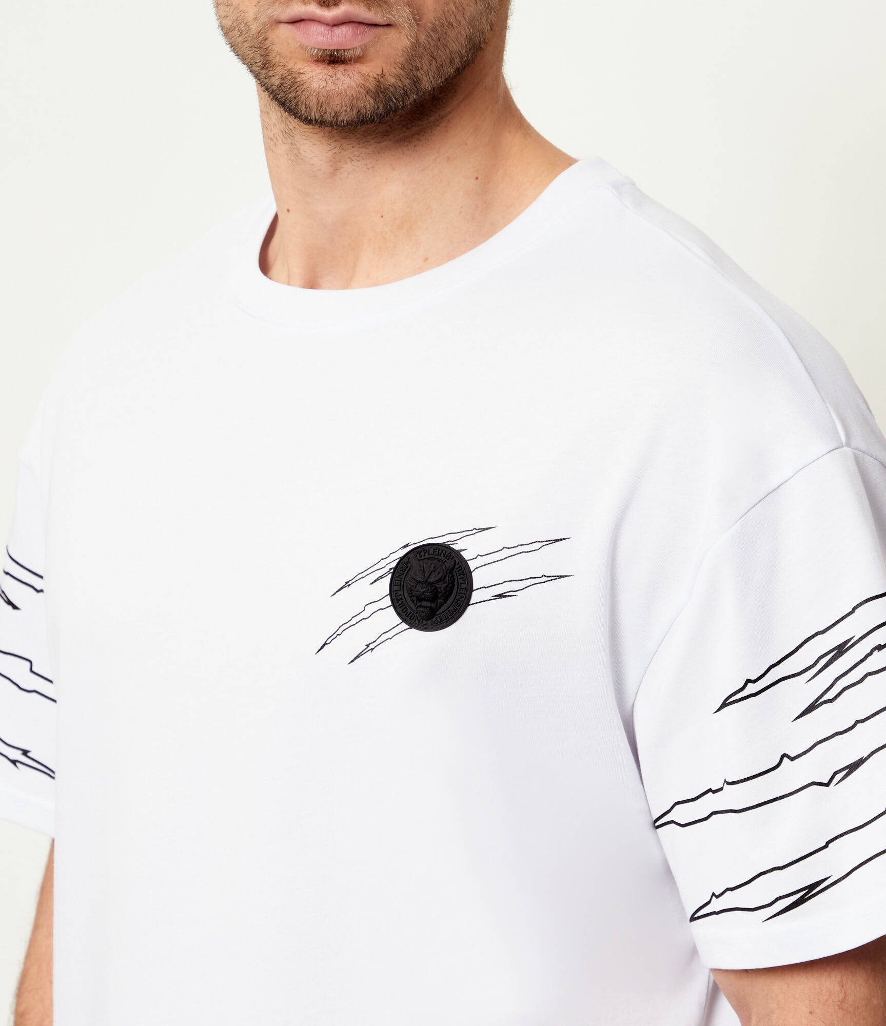 Plein Sport Tricou Outline Scratch | Loose fit