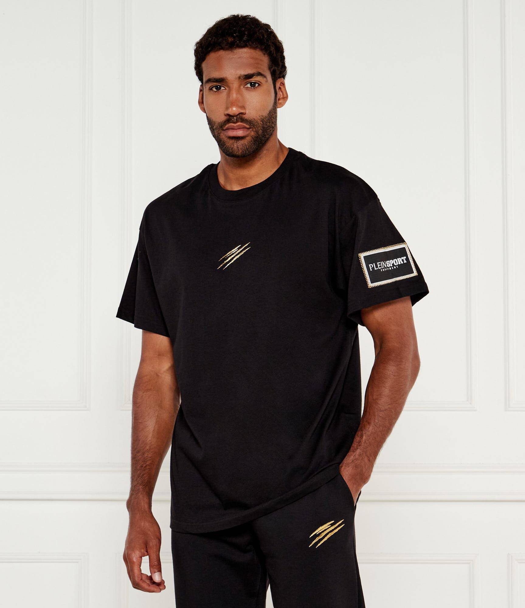 Plein Sport Tricou SS Label | Loose fit