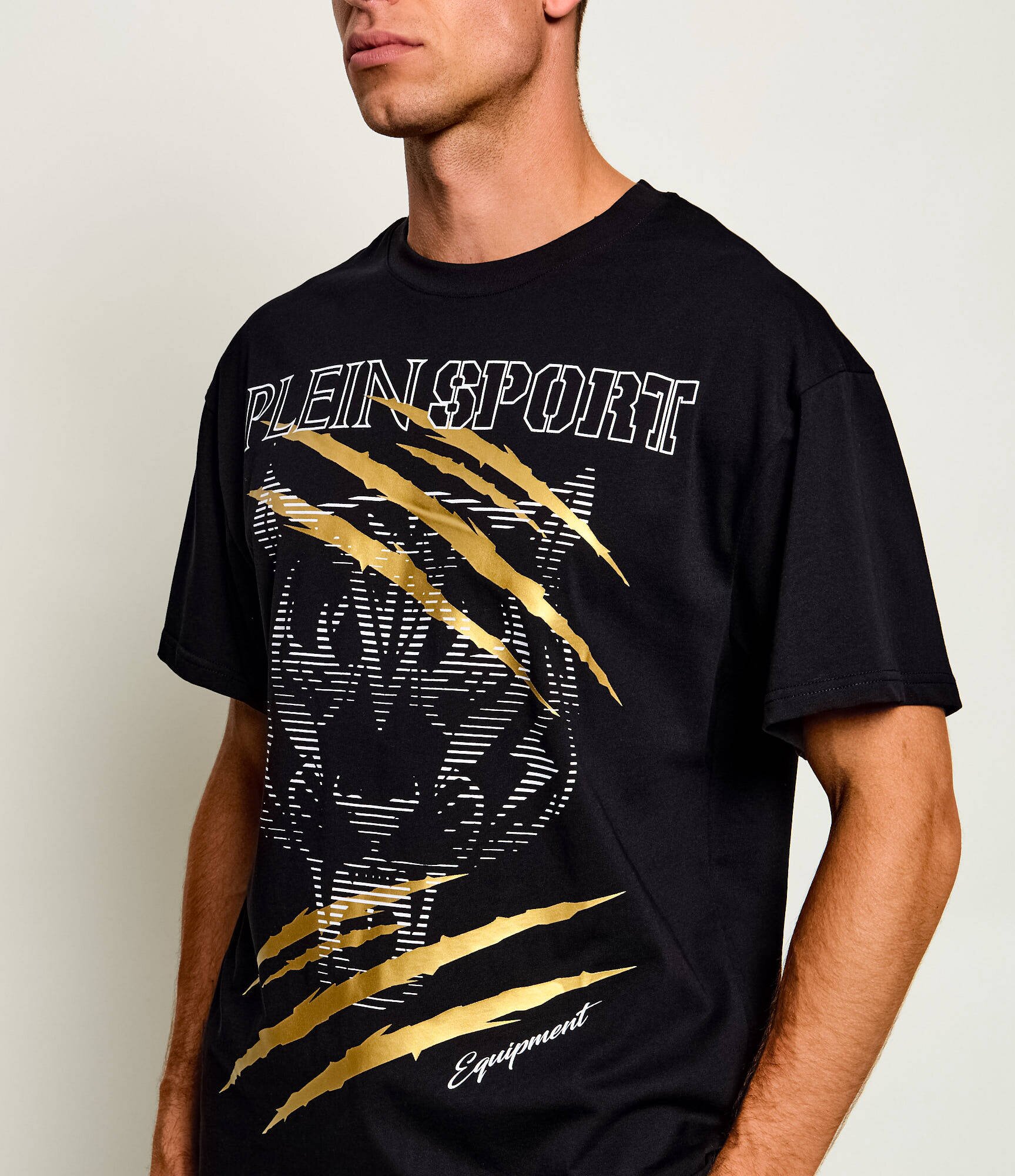 Plein Sport Tricou Tiger Golden Scratch | regular fit
