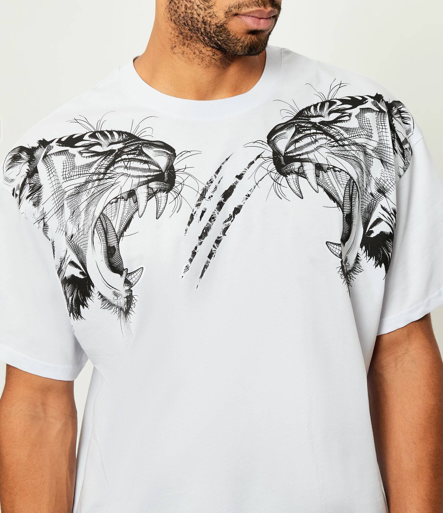 Plein Sport Tricou Tiger Line | Loose fit
