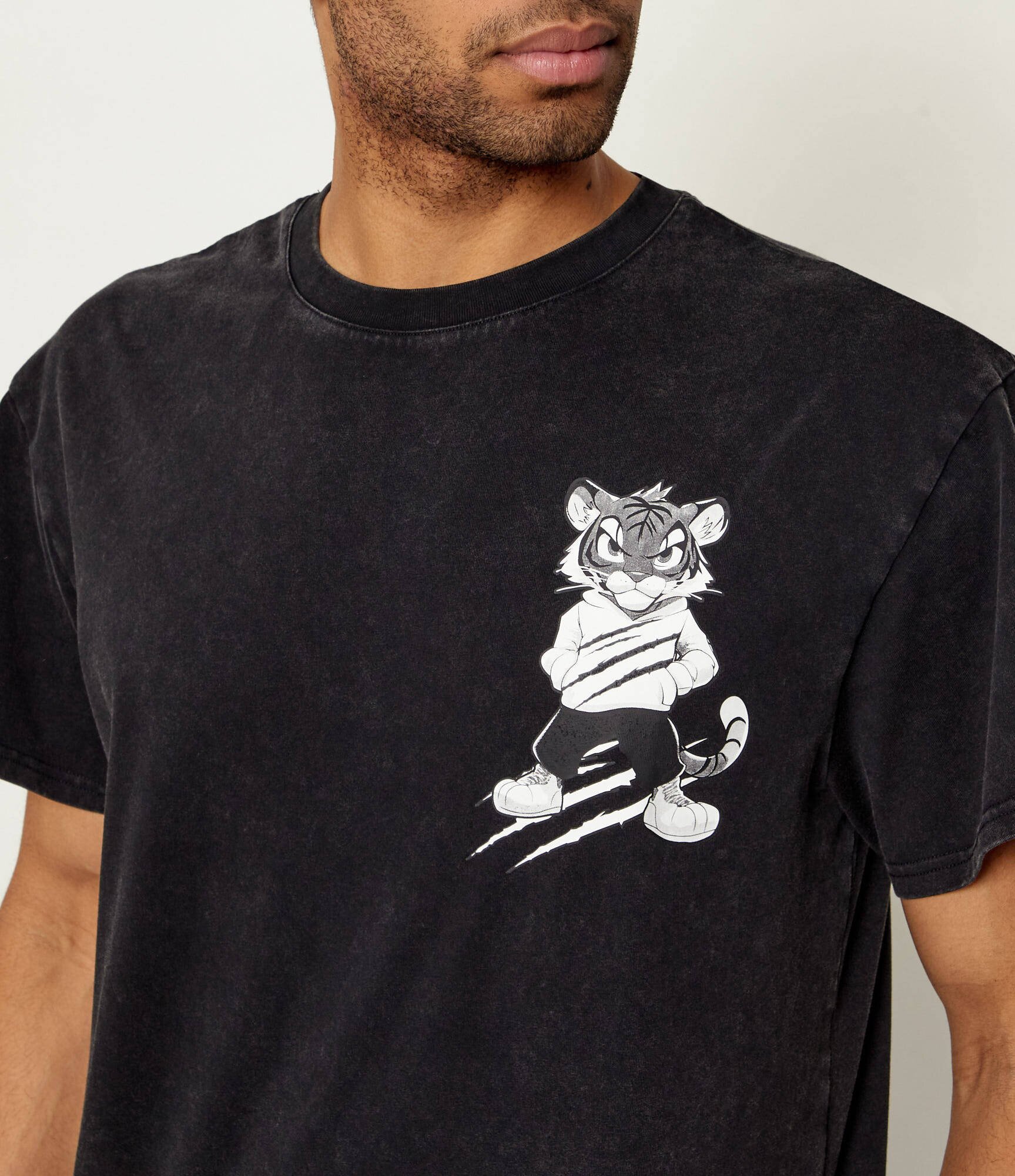 Plein Sport Tricou Tiger Scratch | Loose fit