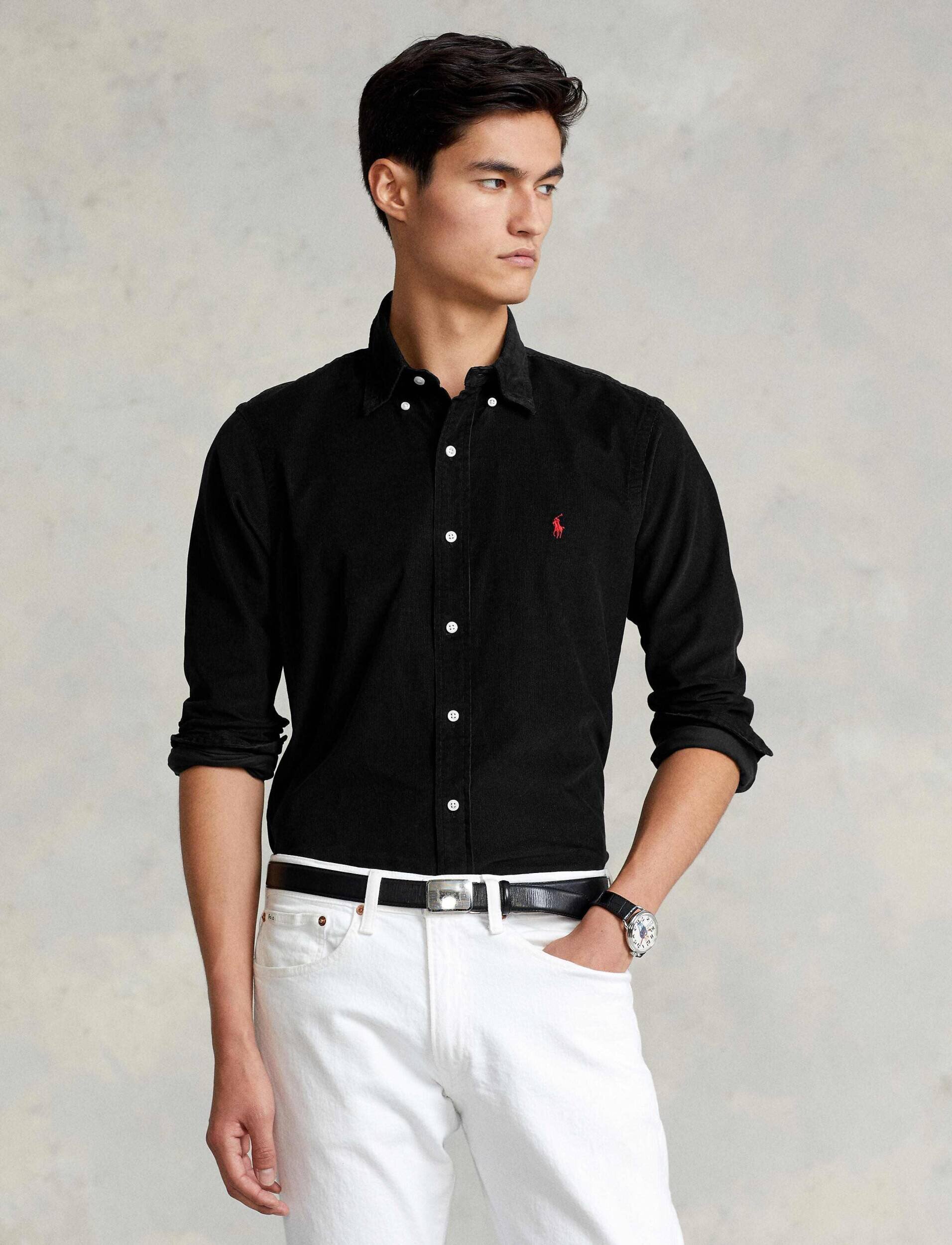 Polo Ralph Lauren Cămașă | Custom fit | catifea reiată