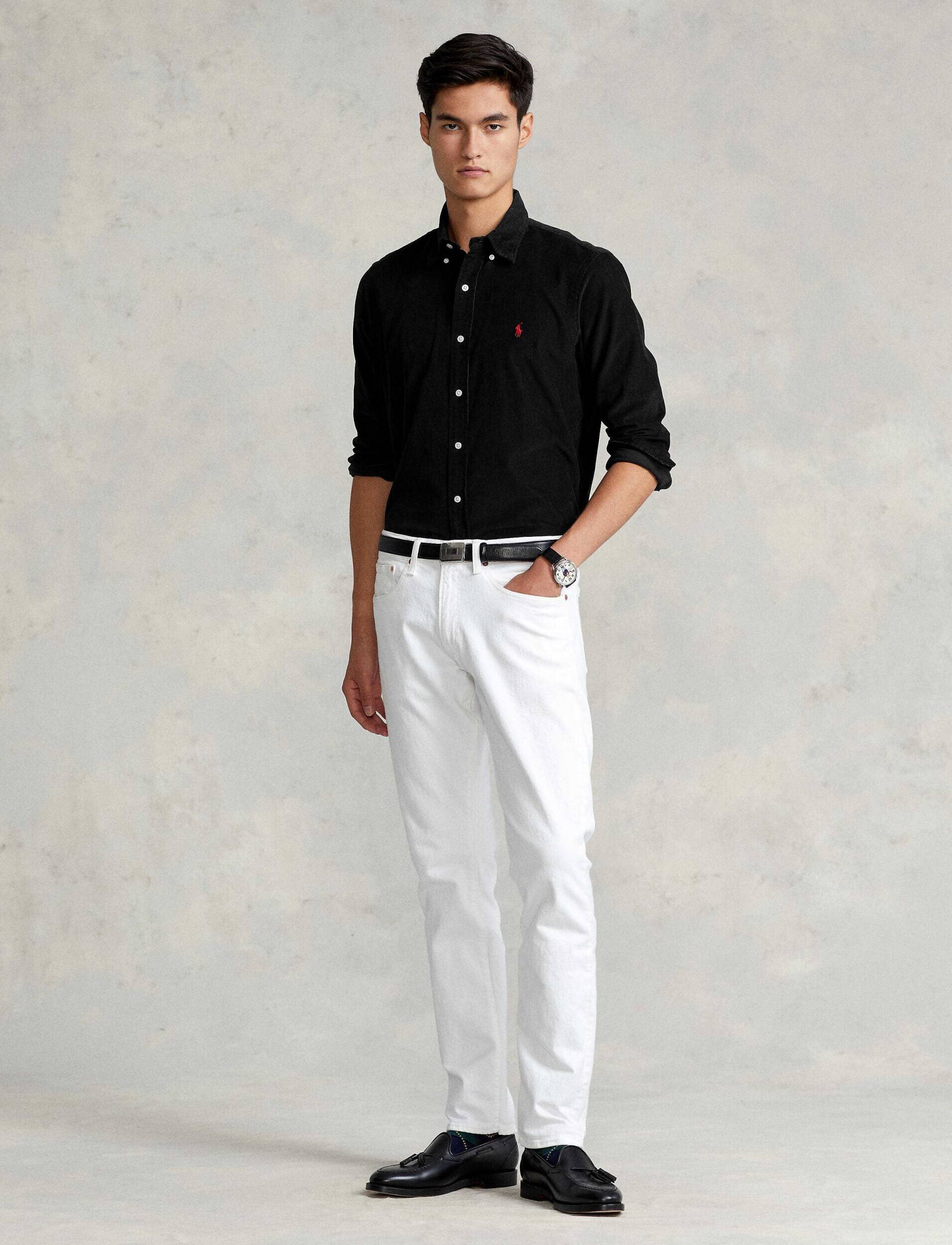 Polo Ralph Lauren Cămașă | Custom fit | catifea reiată