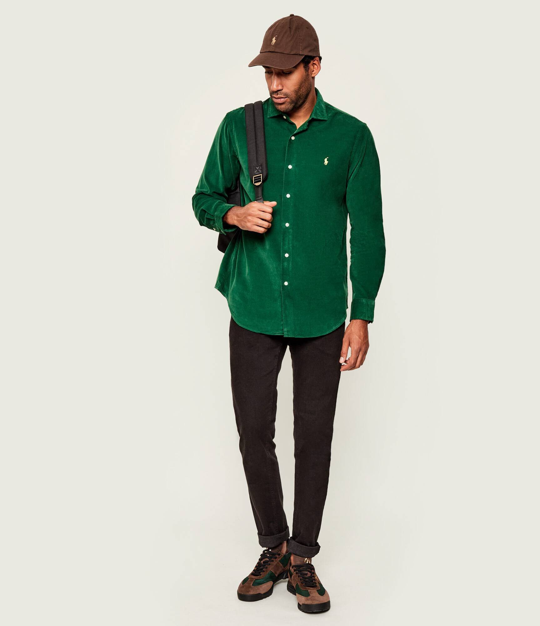 Polo Ralph Lauren Cămașă | Custom fit | catifea reiată