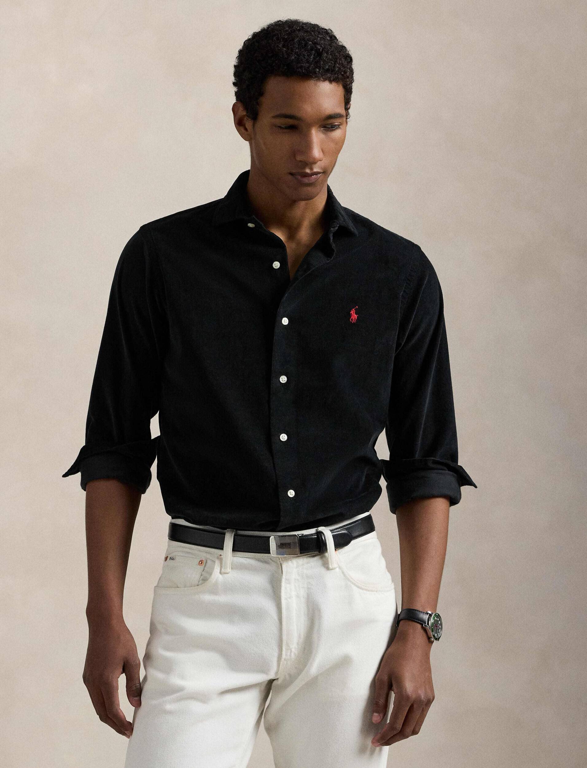Polo Ralph Lauren Cămașă | Custom fit | catifea reiată