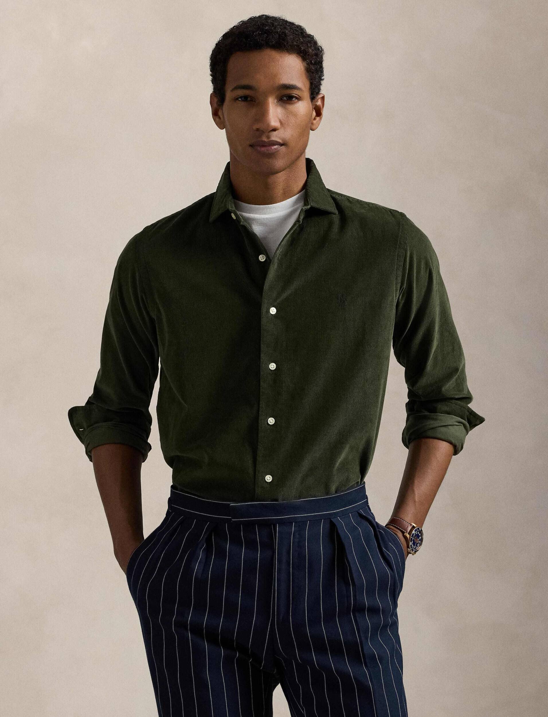 Polo Ralph Lauren Cămașă | Slim Fit | catifea reiată