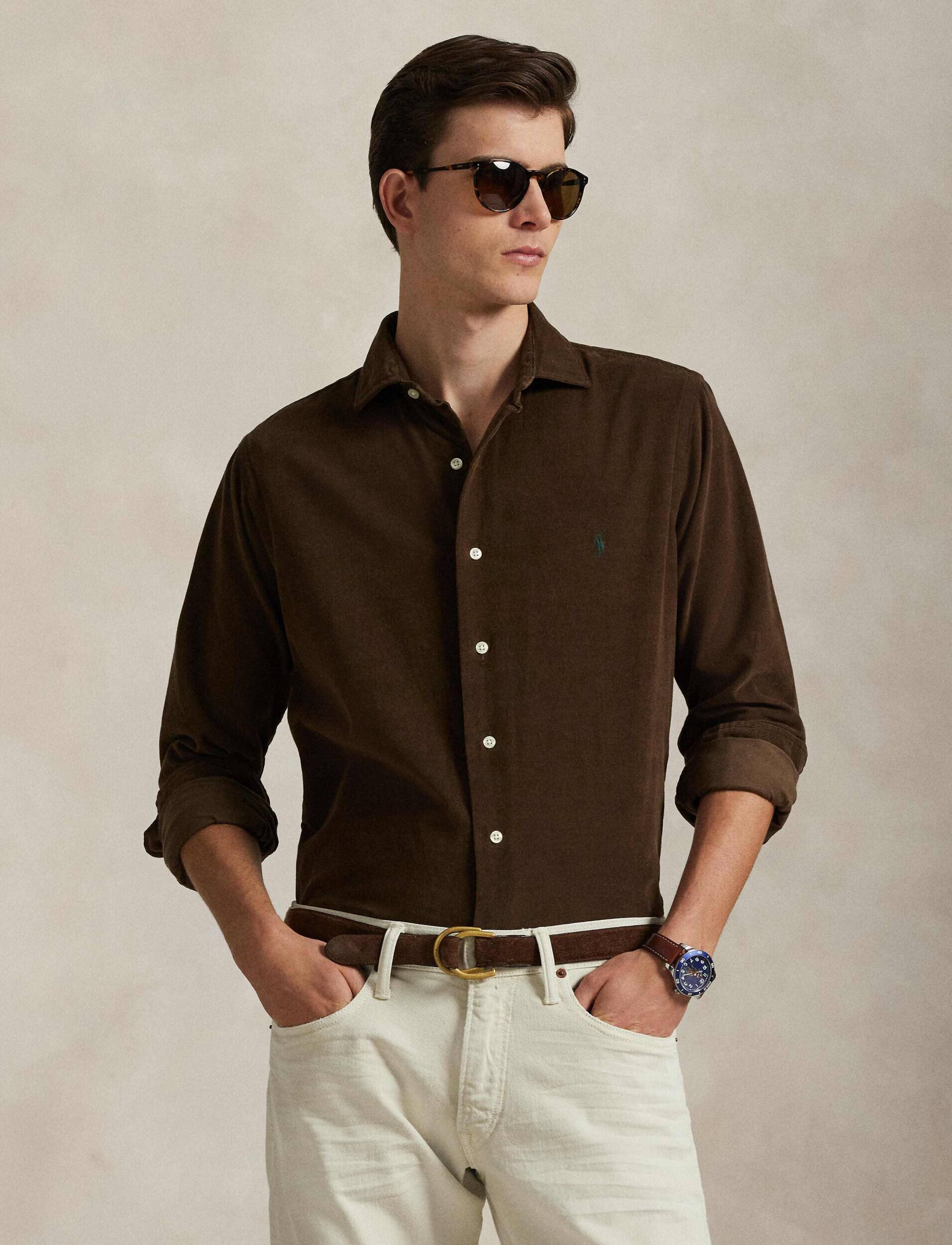 Polo Ralph Lauren Cămașă | Slim Fit | catifea reiată
