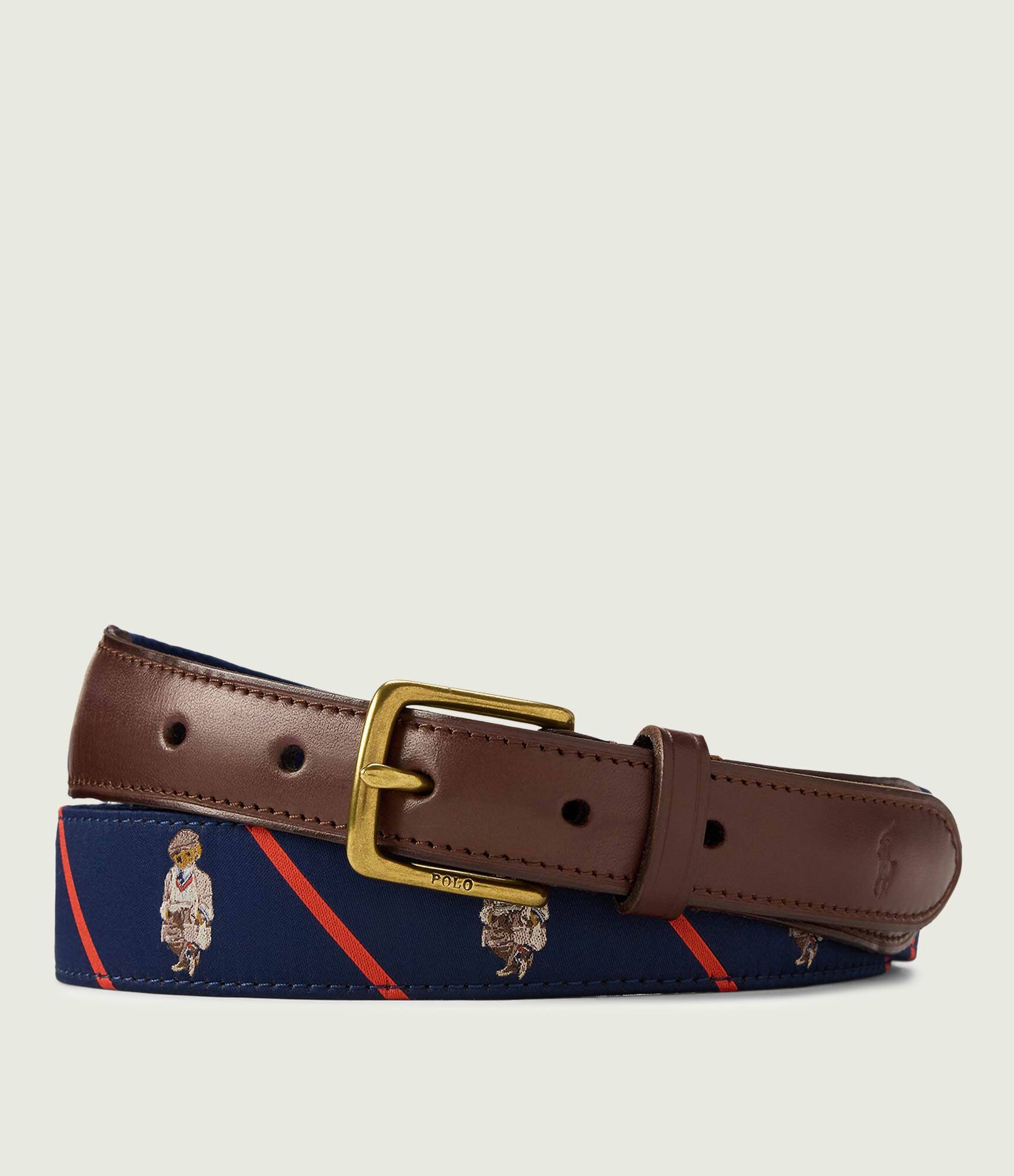 Polo Ralph Lauren Curea BEAR cu adaos de piele
