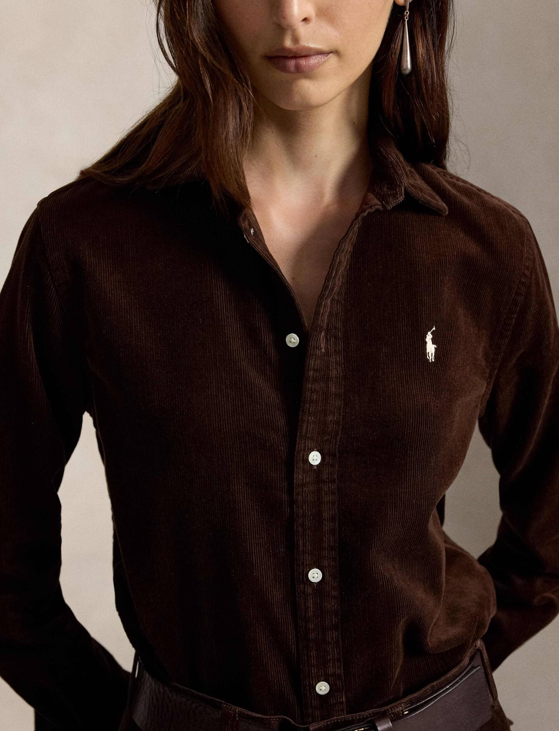 Polo Ralph Lauren De catifea reiată cămașă | Classic fit
