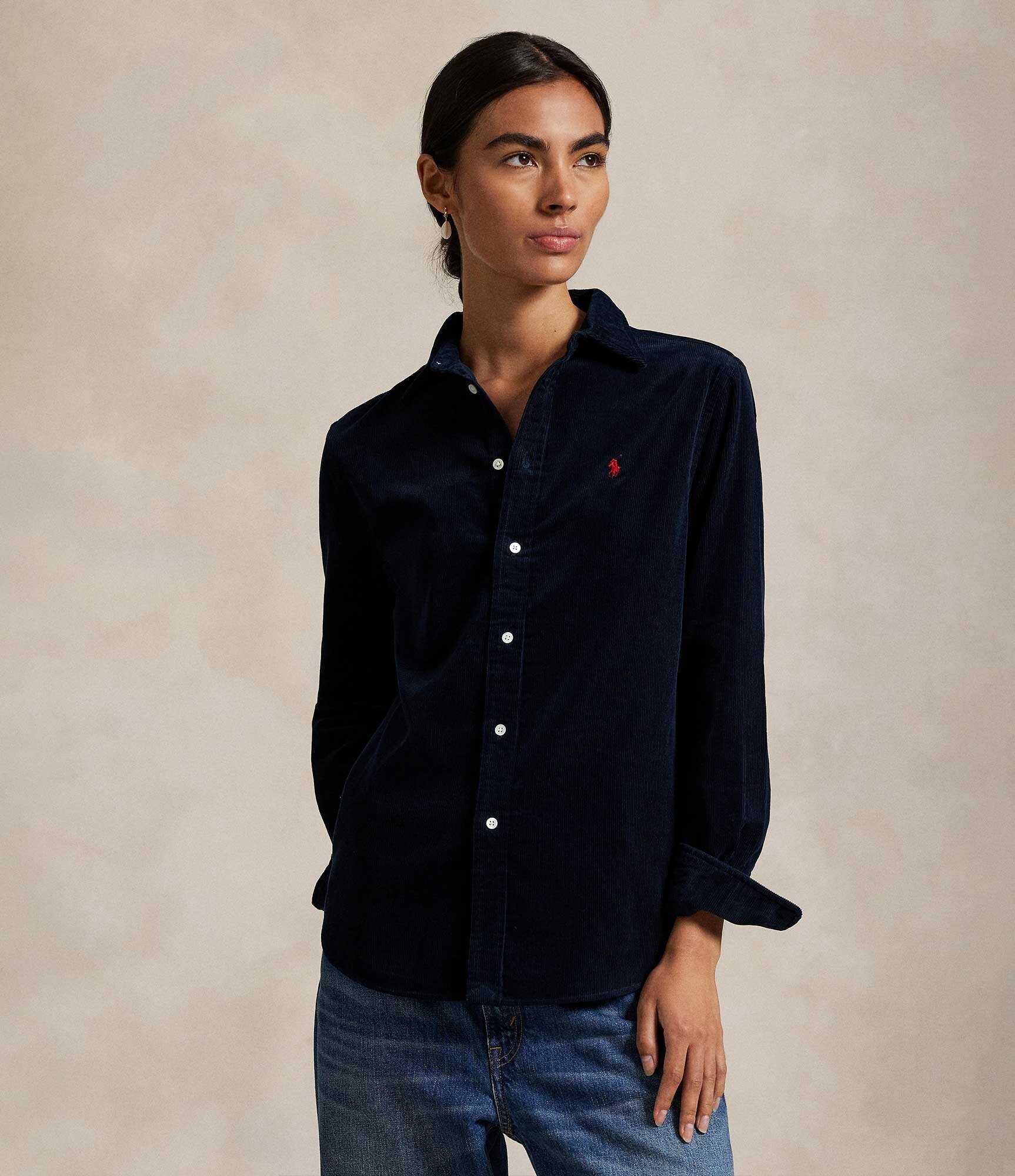 Polo Ralph Lauren De catifea reiată cămașă | Classic fit