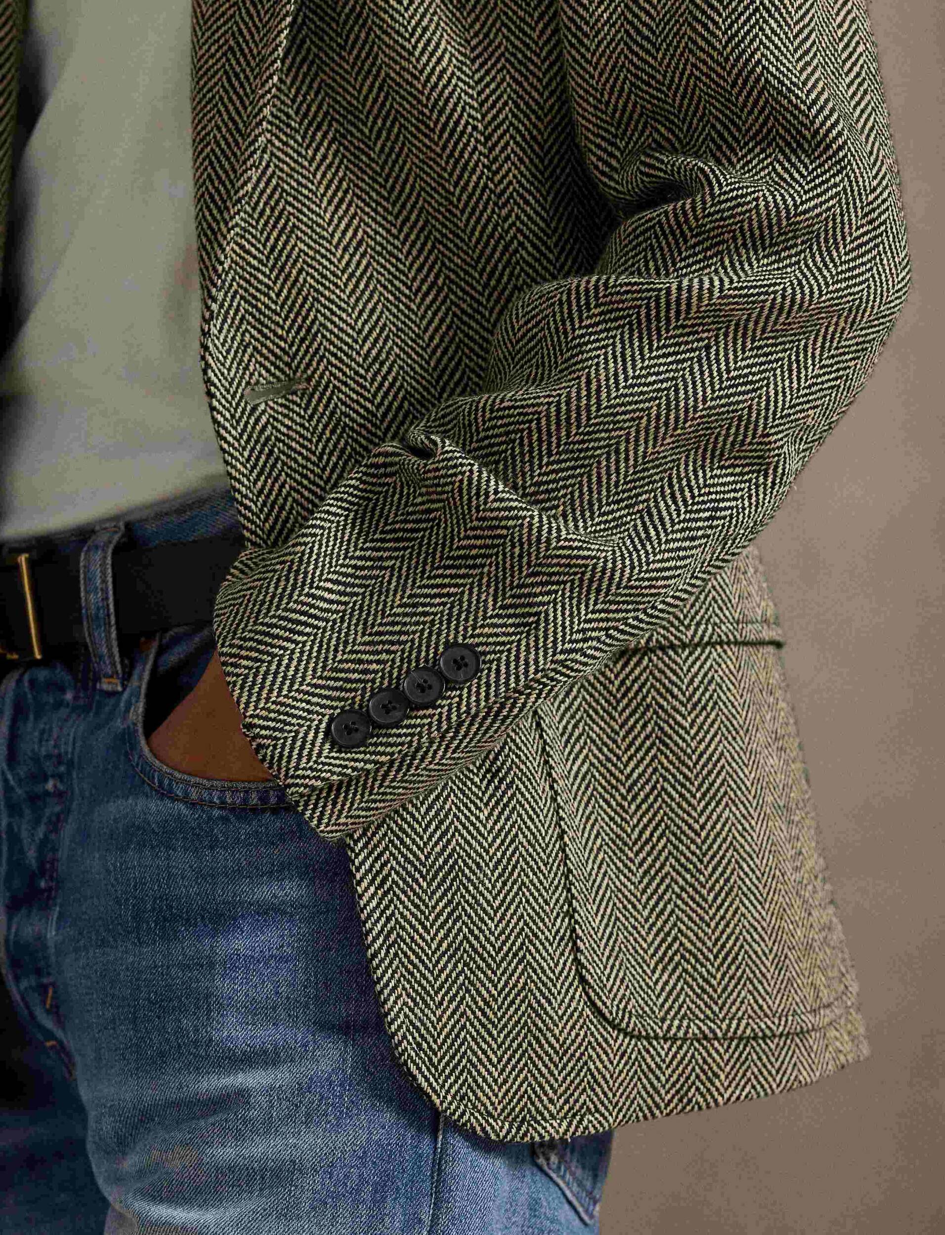 Polo Ralph Lauren De in sacou HERTIAGE | Straight fit cu adaos de mătase