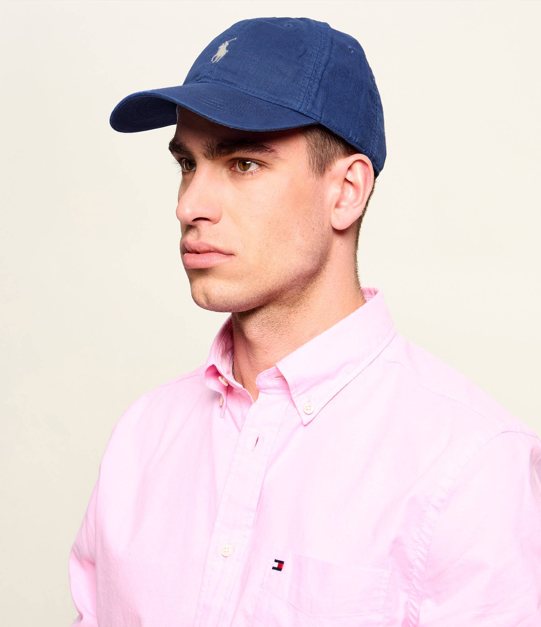 Polo Ralph Lauren De in șapcă baseball cu adaos de piele